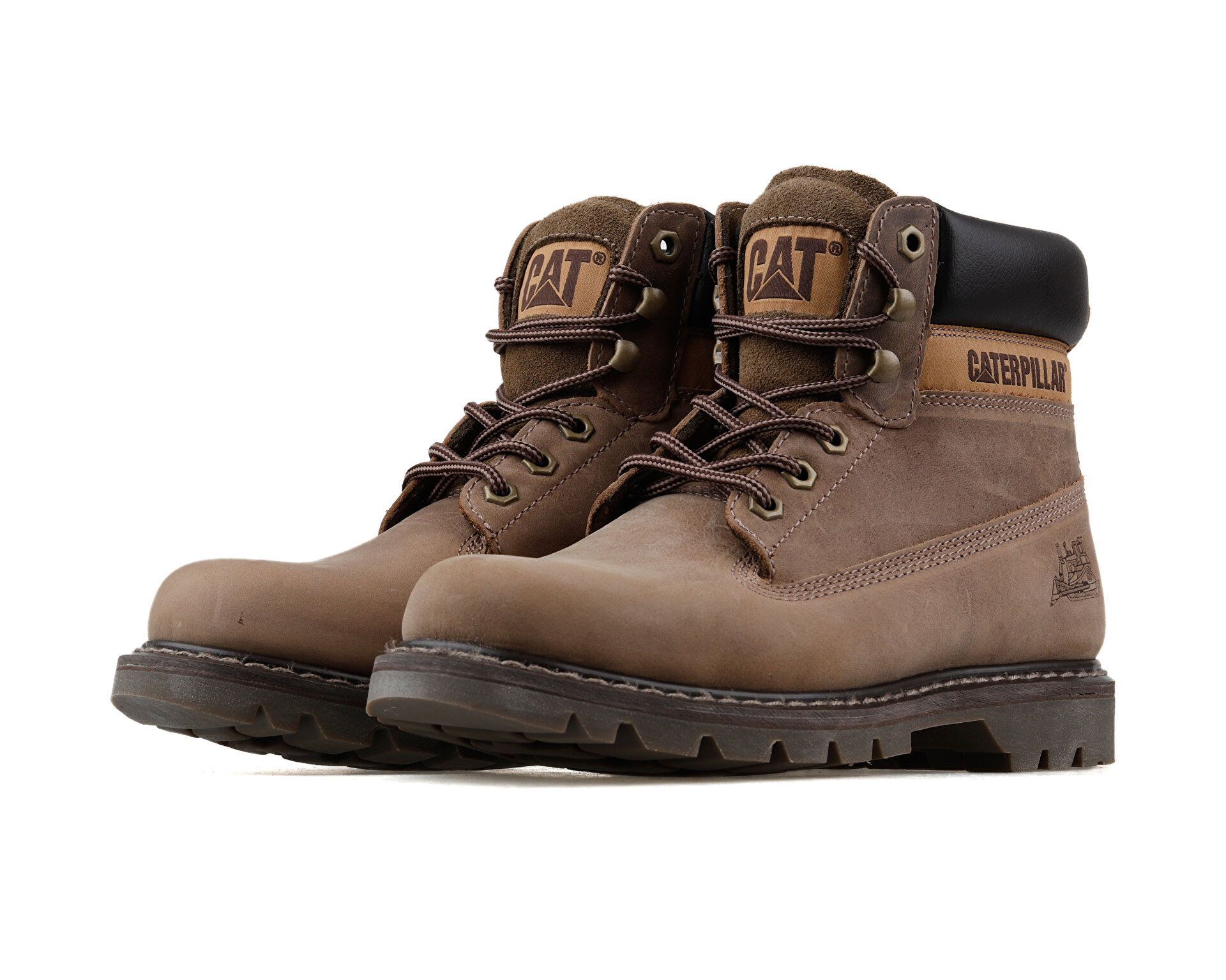 小山大虎 CAT Erkek Colorado Beige Crazy Deri Kahverengi 015M100031-BEIGE-CRAZY