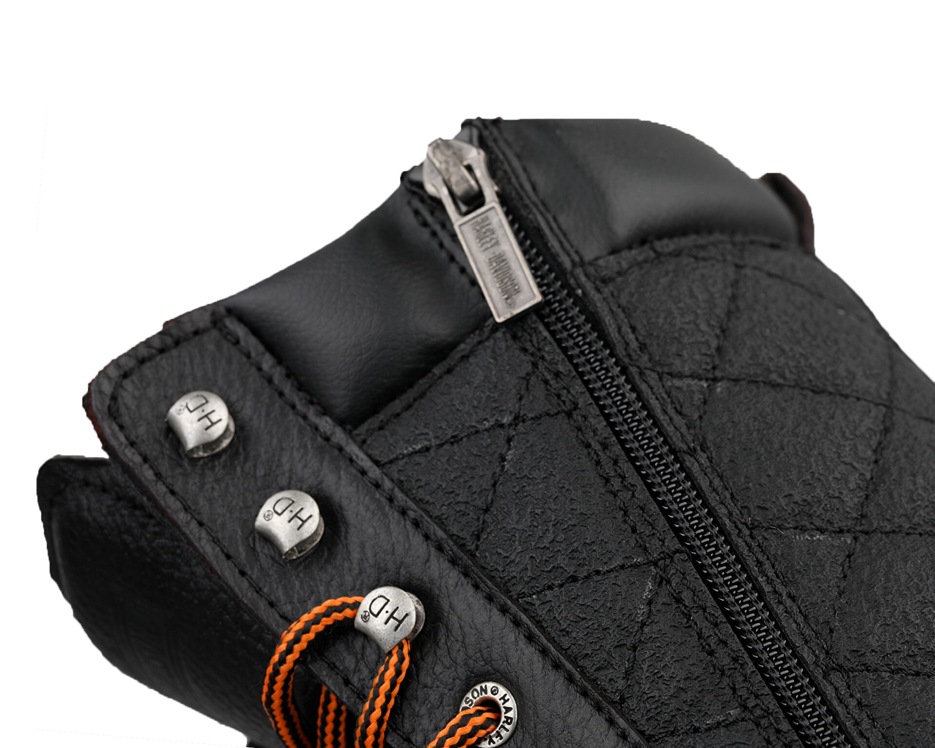 Harley Davidson Kadın Katy Siyah 025Z100627-BLACK-BASKILI-DERI