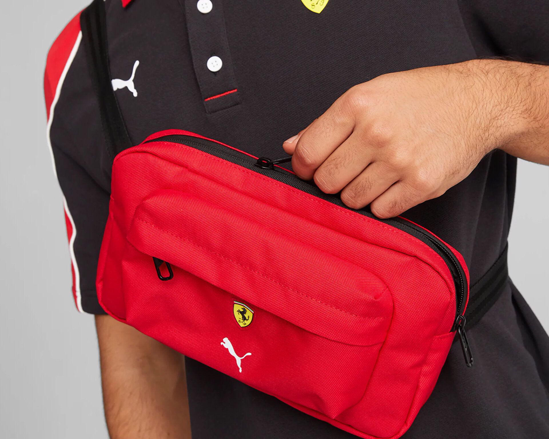 Puma Erkek Ferrari Sptwr Race Waist Bag Kırmızı 07956801