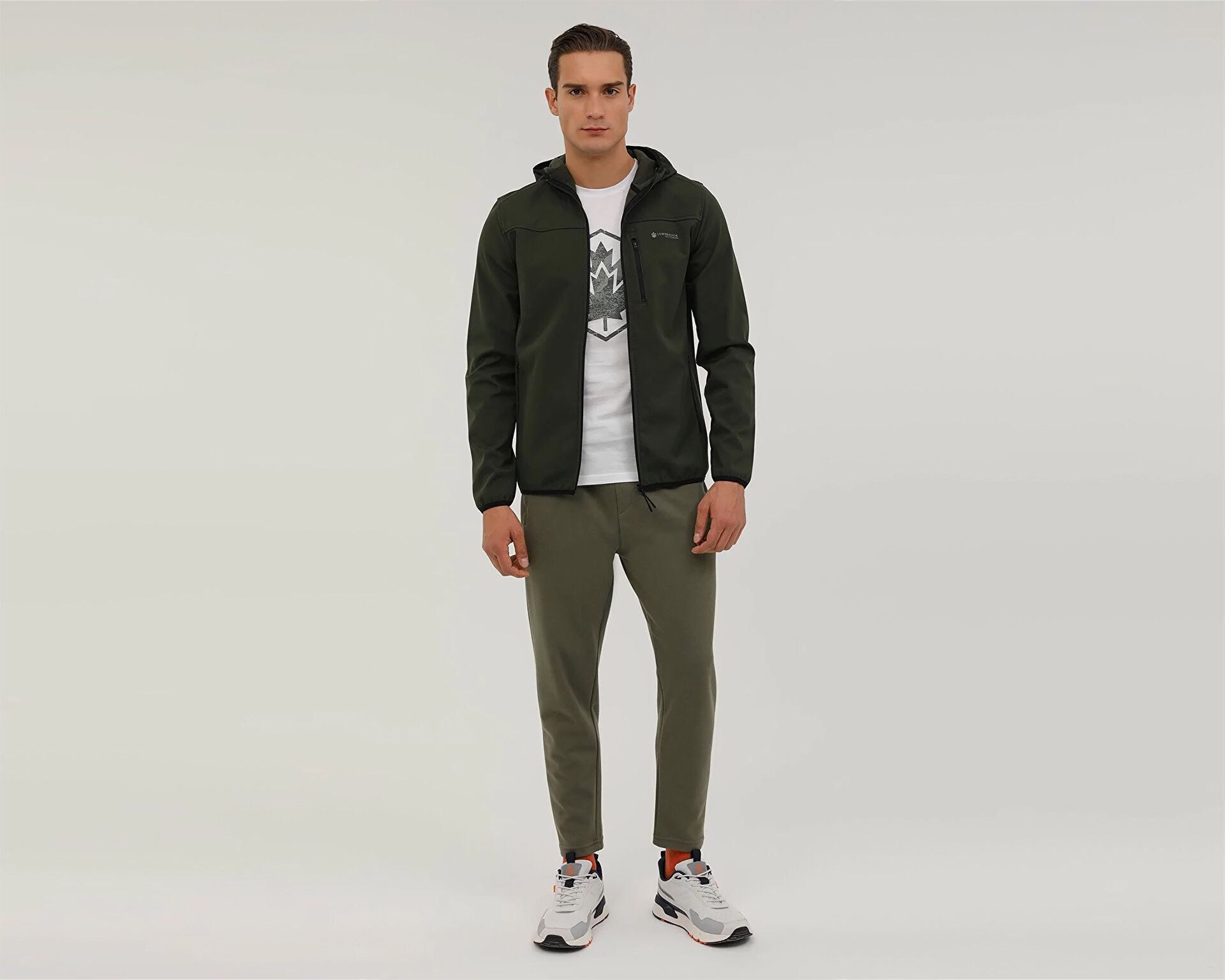 Lumberjack Erkek M-Gt16 Basic Softshell 2Pr Yeşil 101169248