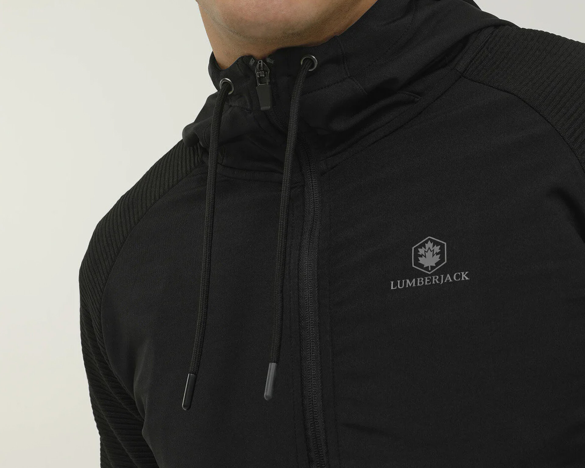 Lumberjack Erkek M Sd4017 Ace Ottoman Full Zip Hoodie Siyah 101175597