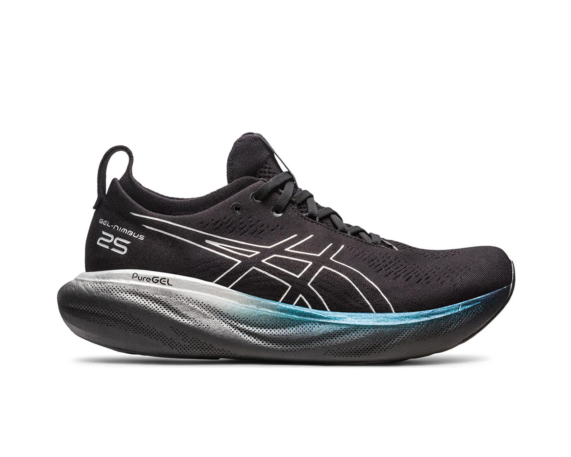 Asics Erkek Gel Nimbus 25 Platinum Siyah 1011B616-001