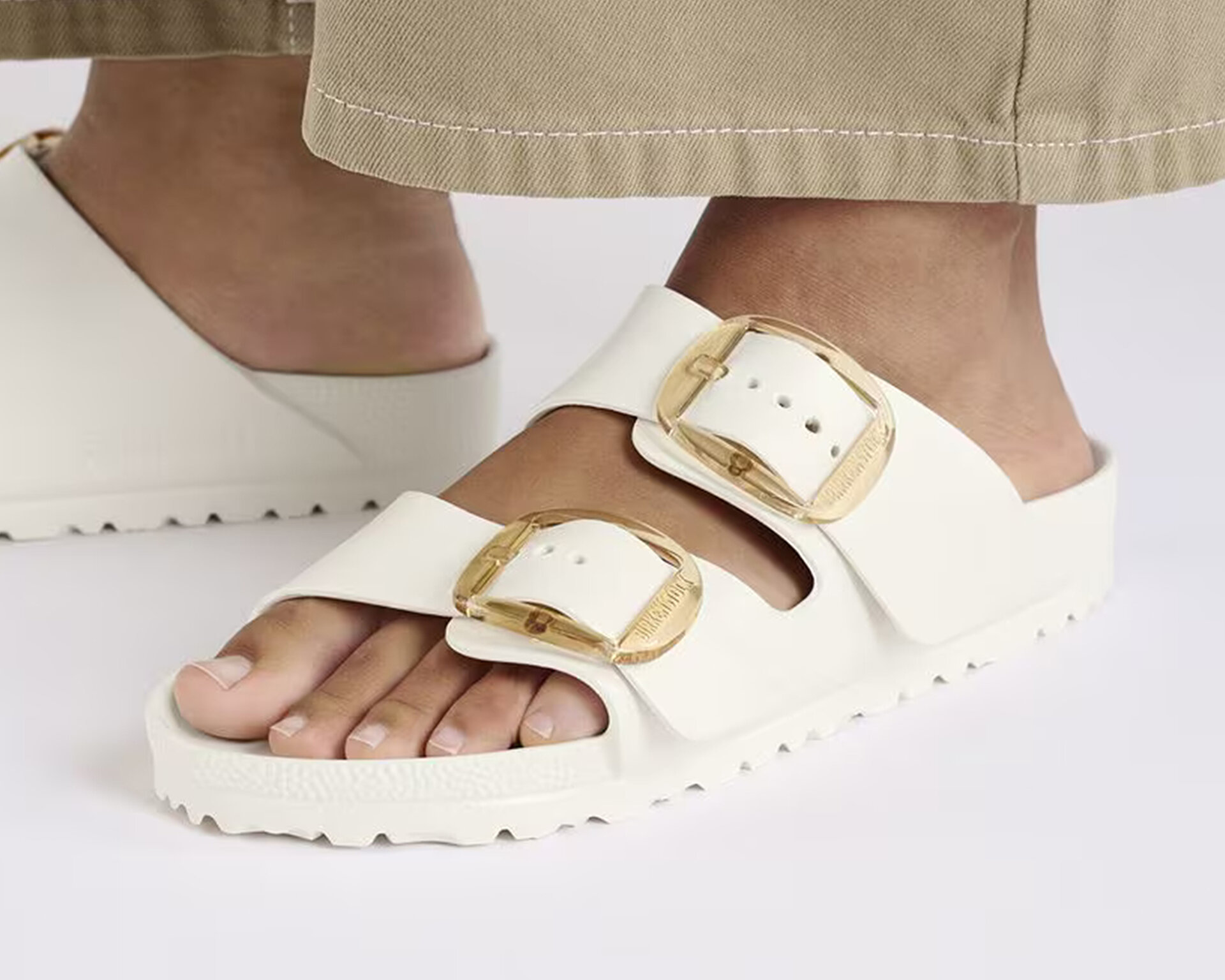 BIRKENSTOCK Kadın ARIZONA EVA BIG BUCKLE Krem 1029651-20116