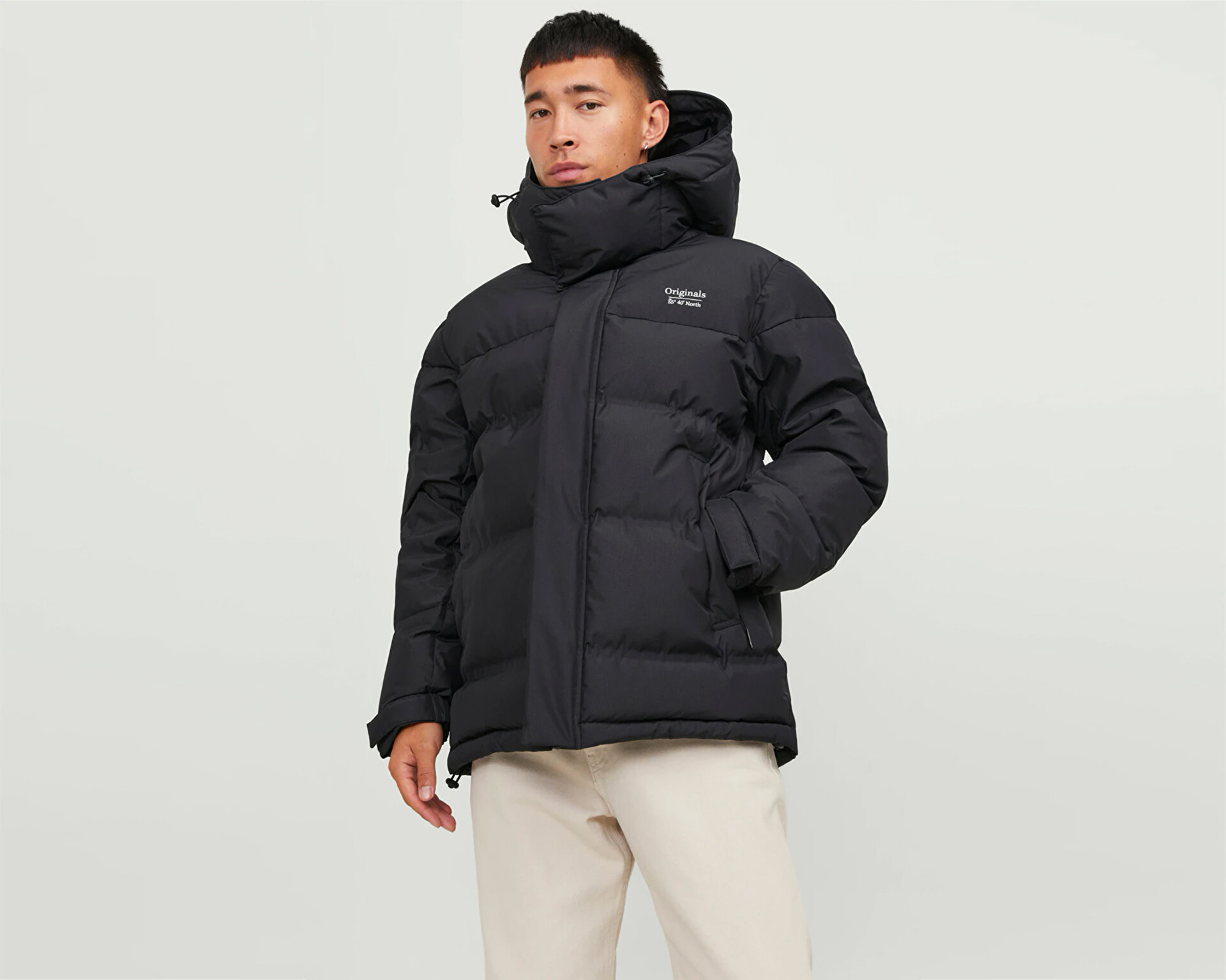 【最終値下】Jones jacket Vintage Jones New York Black Genuine Leather Button-Up Acetate