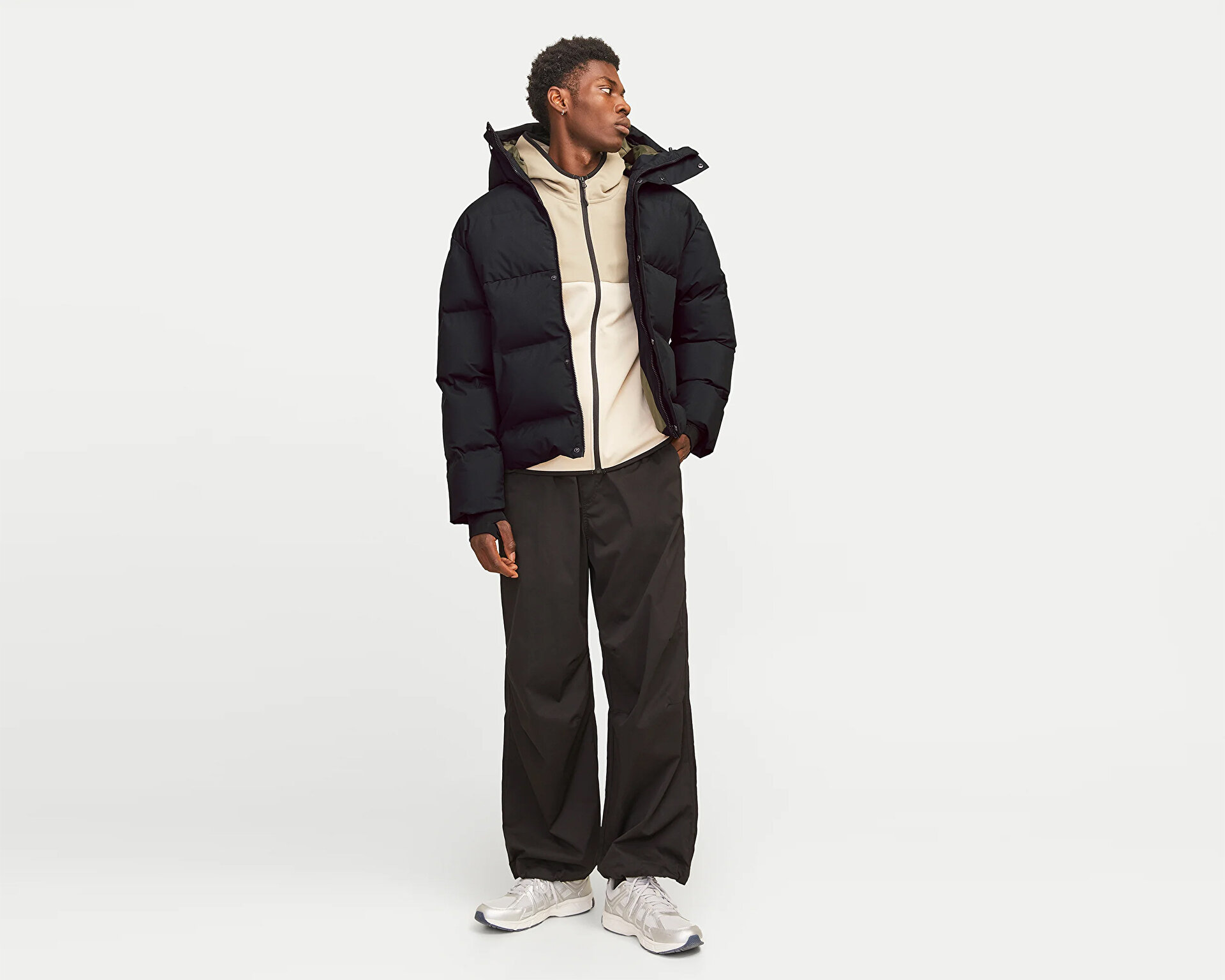 Jack Jones Erkek Jcolpha Puffer Sn Siyah 12261971-BLACK