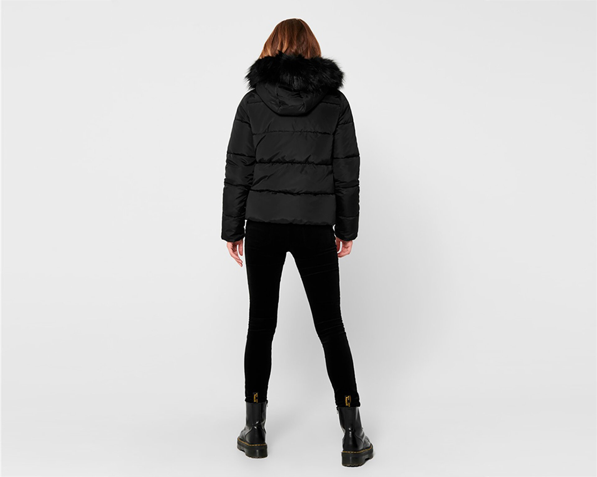 katfサブラック38 Only Kadın Onlmonica Short Puffer Jacket Siyah 15205638-BLACK