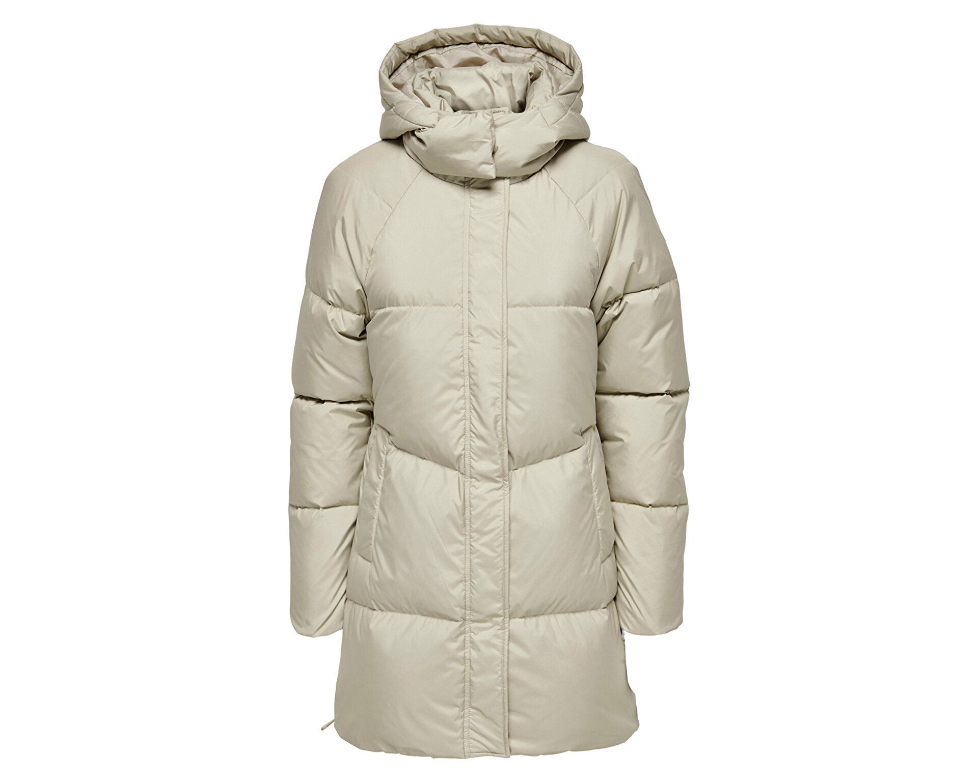 Only Kadın Onlalicia Down Hood Coat Otw Krem 15270623-CROCKERY