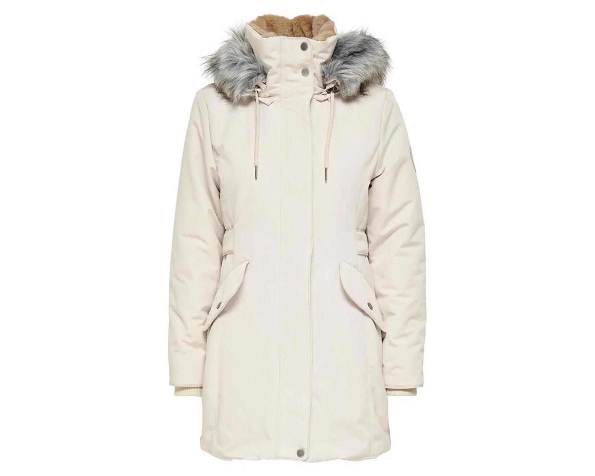 Only Kadın Onlnewpriska Parka Jacket Cc Otw Krem 15300627-PUMICE-STONE