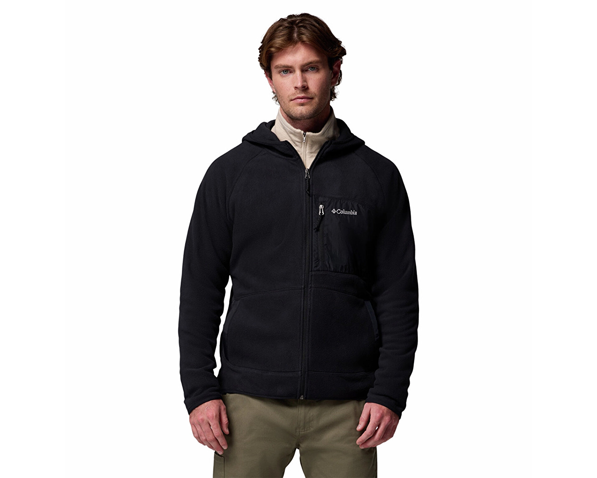 COLUMBIA Erkek FAST TREK OVERLAY HOODED FULL ZIP Siyah 2135701010