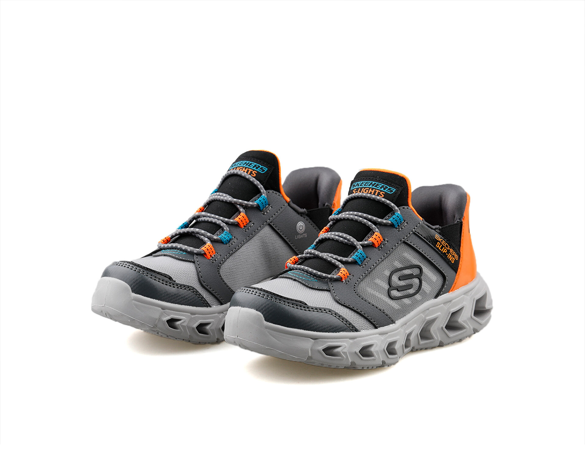 Skechers Çocuk Hypno Flash 2.0 Odelux Gri 403843L-CCOR