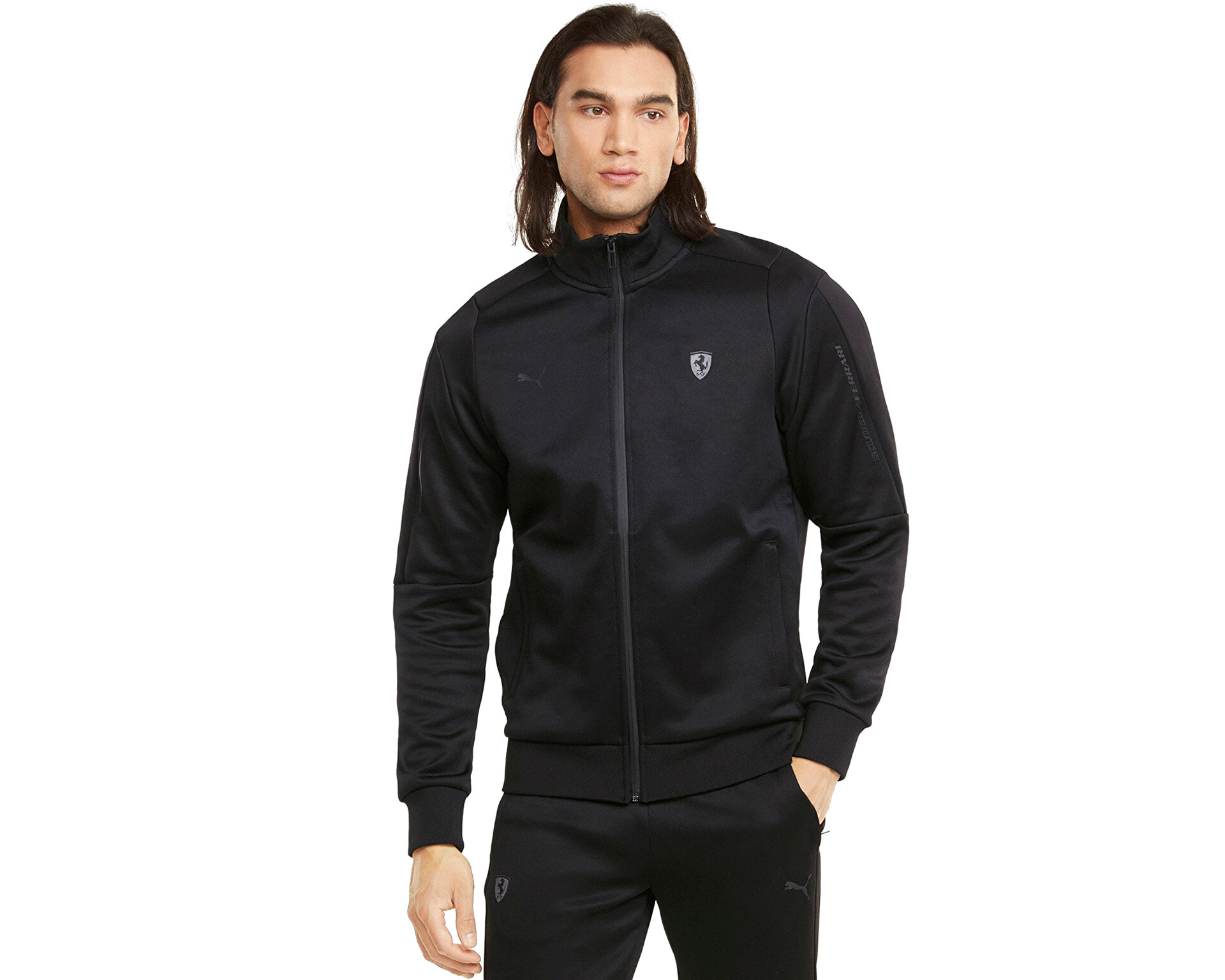 Puma Erkek Ferrari Style T7 Track Jacket Siyah 53176501