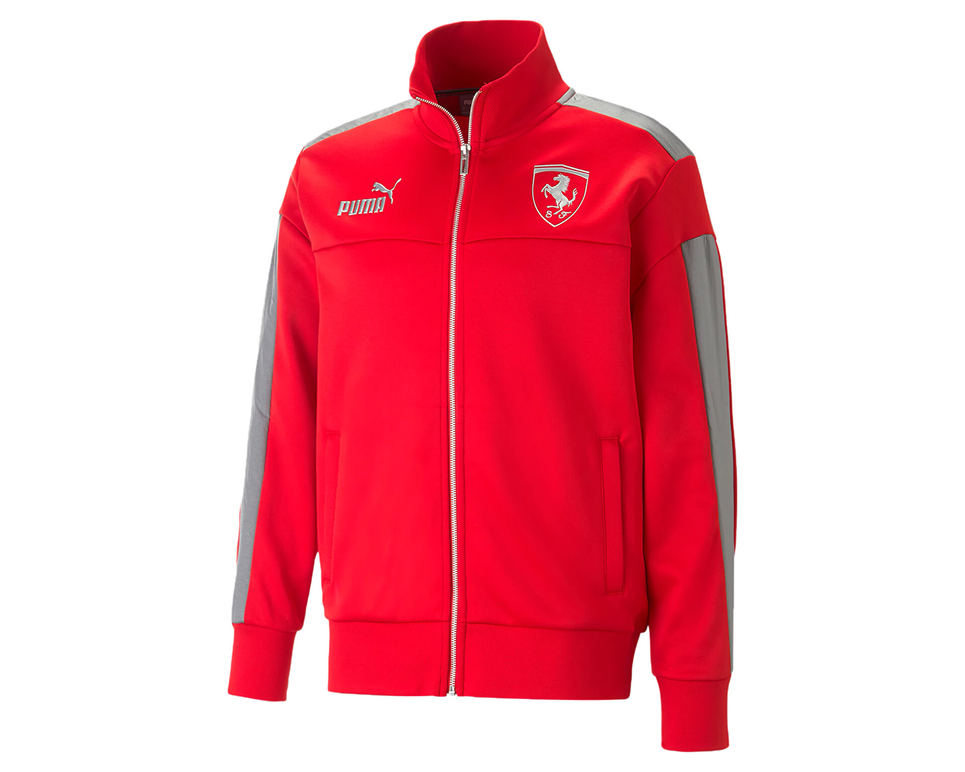 Puma Erkek Ferrari Race Mt7 Monochrome Track Jacket Kırmızı 53818802