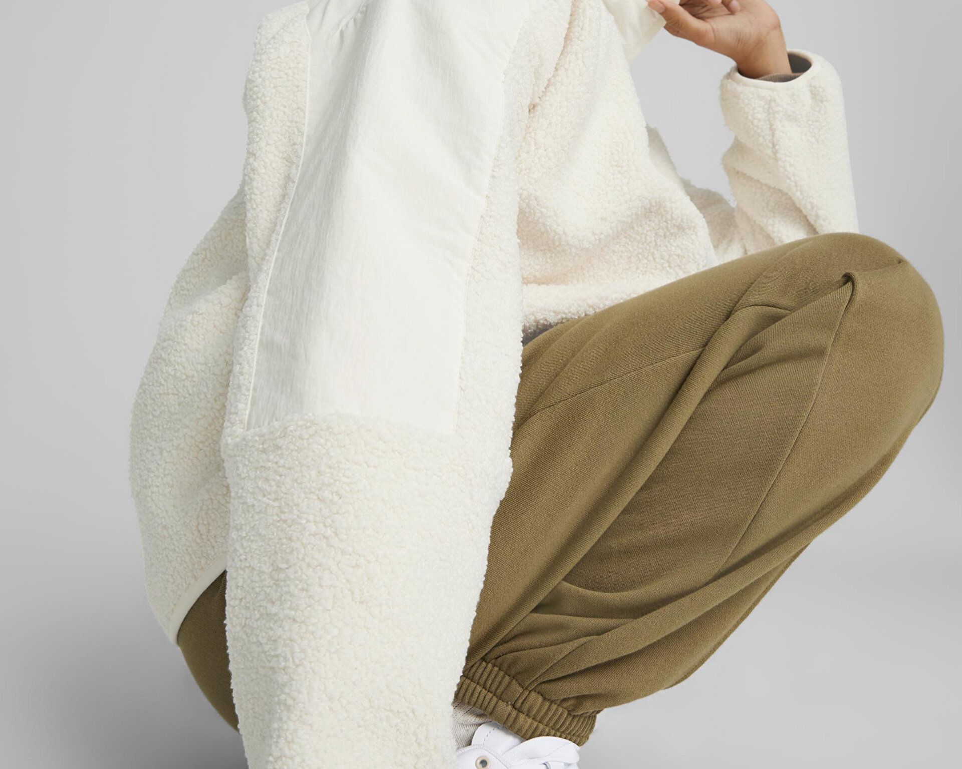 Puma Kadın Classics Sherpa Jacket Beyaz 62169166