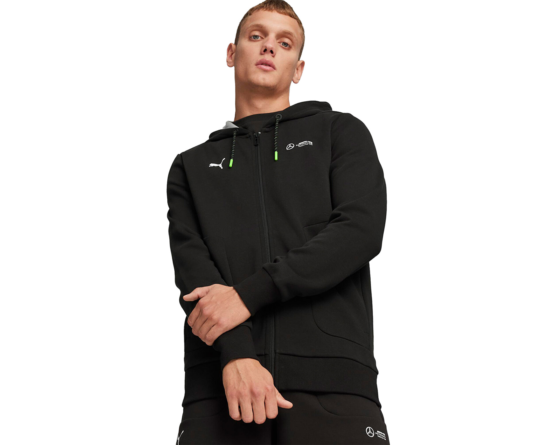 Puma Erkek Mapf1 Hooded Sweat Jacket Siyah 62374401