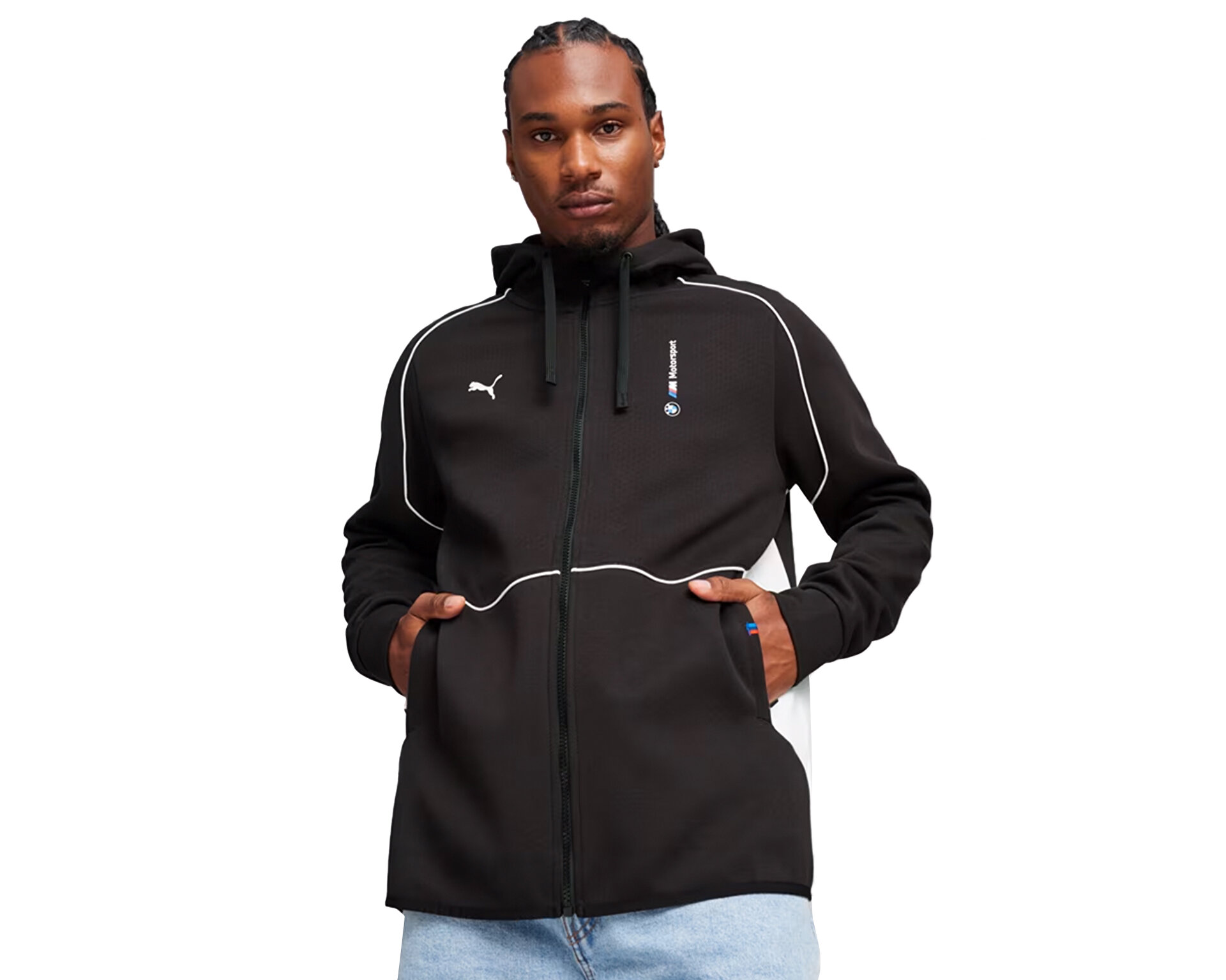 PUMA BMW M Motorsport フード付きジャケット S Puma Erkek Bmw Mms Hooded Sweat Jacket Siyah 62414401