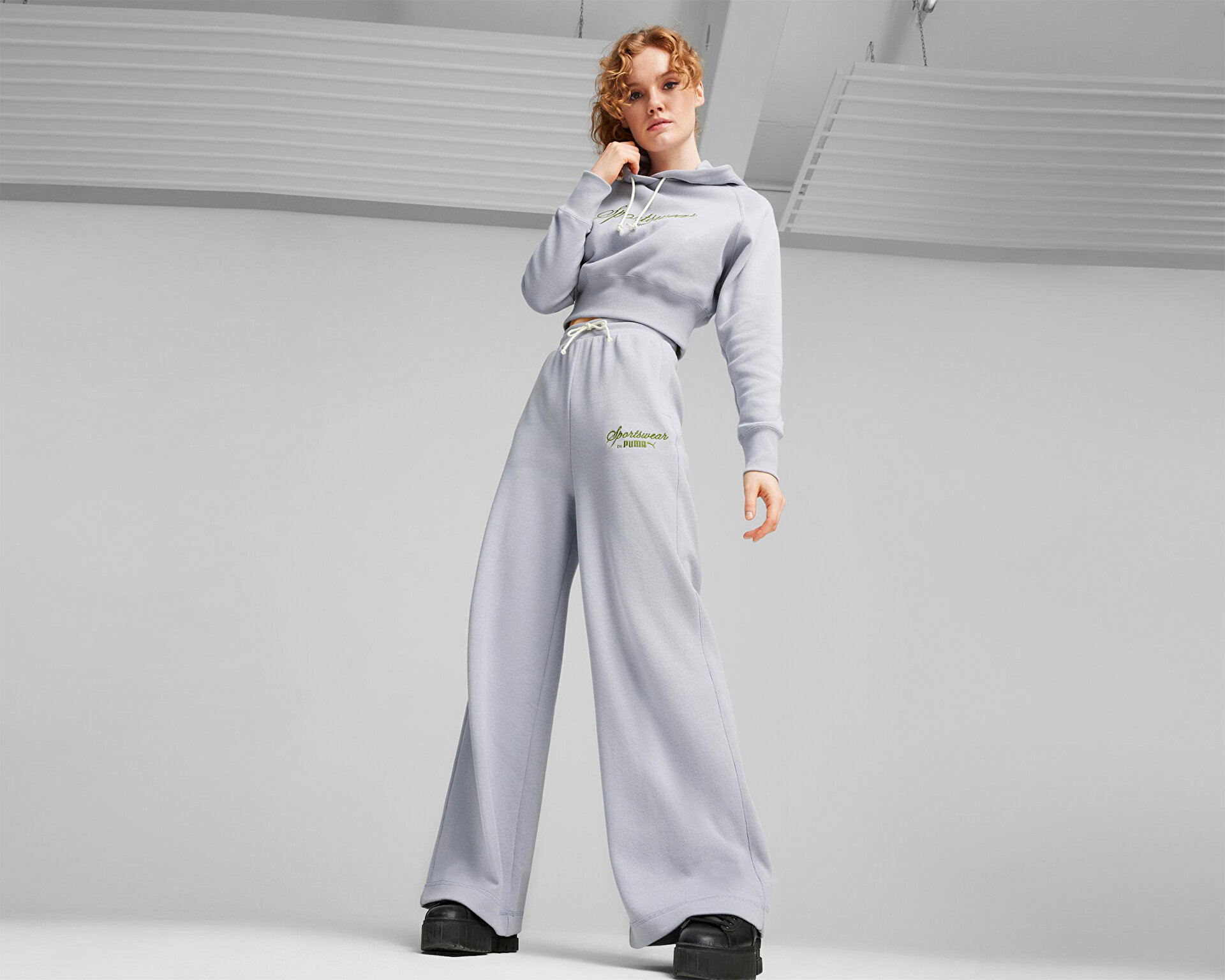 Puma Kadın Classics+ Relaxed Sweatpants Gri 62427463