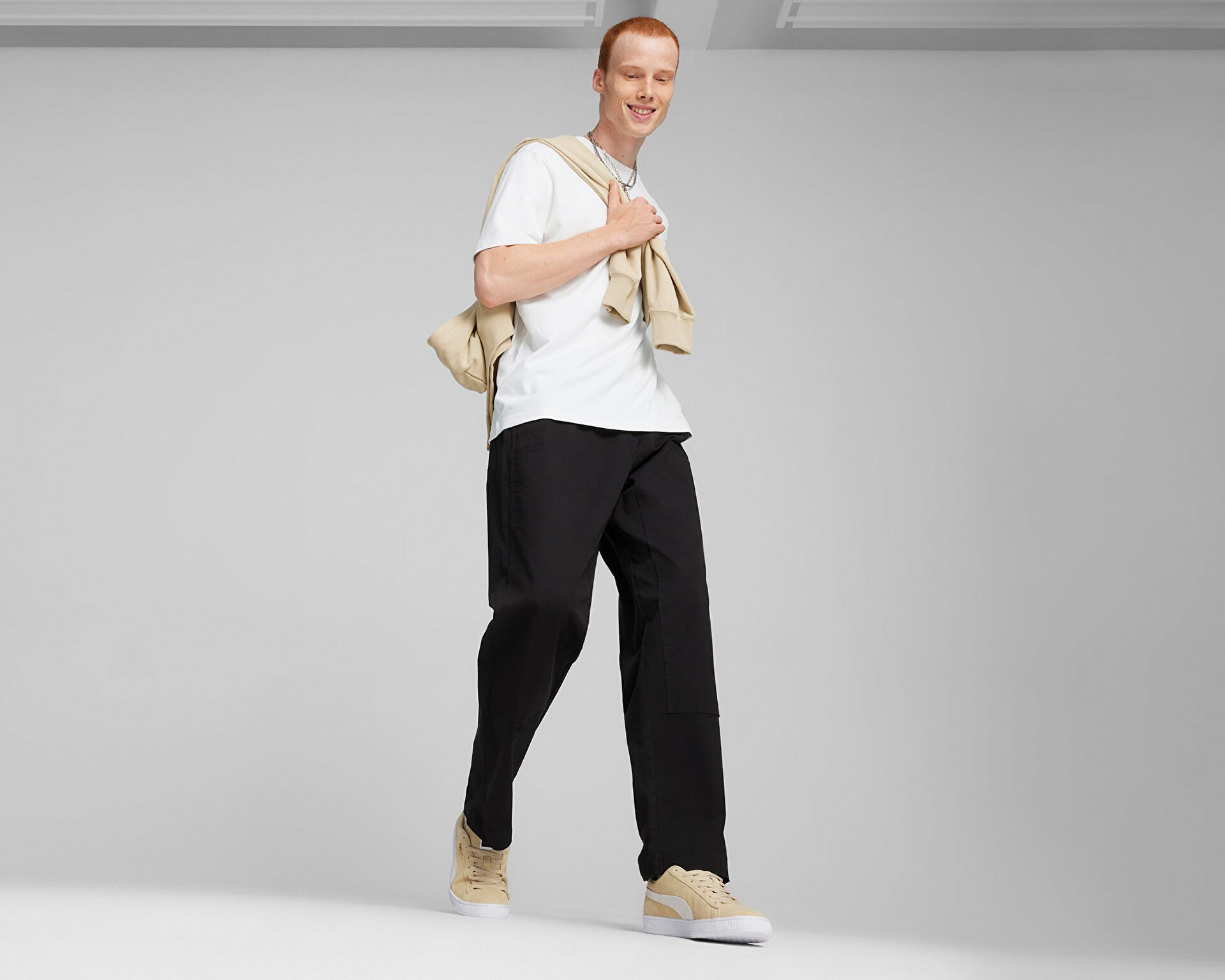 Puma Erkek Downtown Double Knee Pants Siyah 62436801