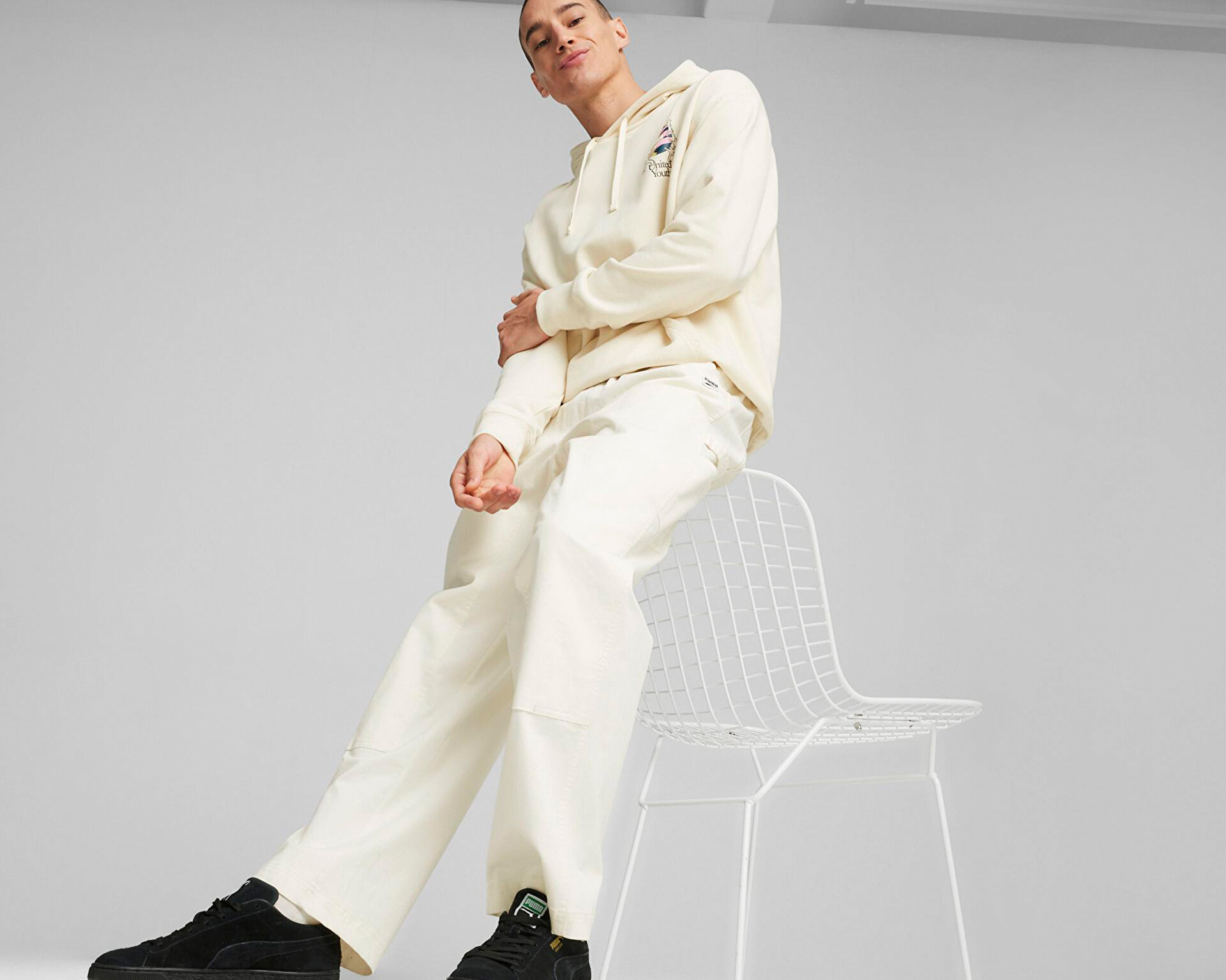 Puma Erkek Downtown Double Knee Pants Krem 62436866