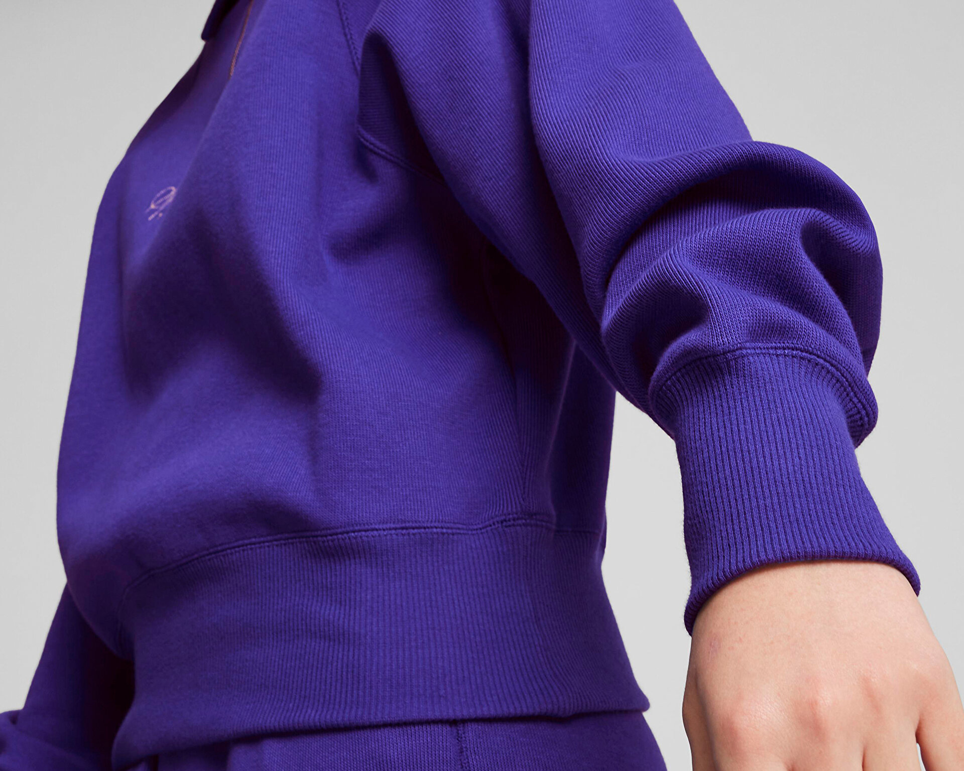 Puma Kadın Classics+ Half Zip Polo Crew Mor 62656127