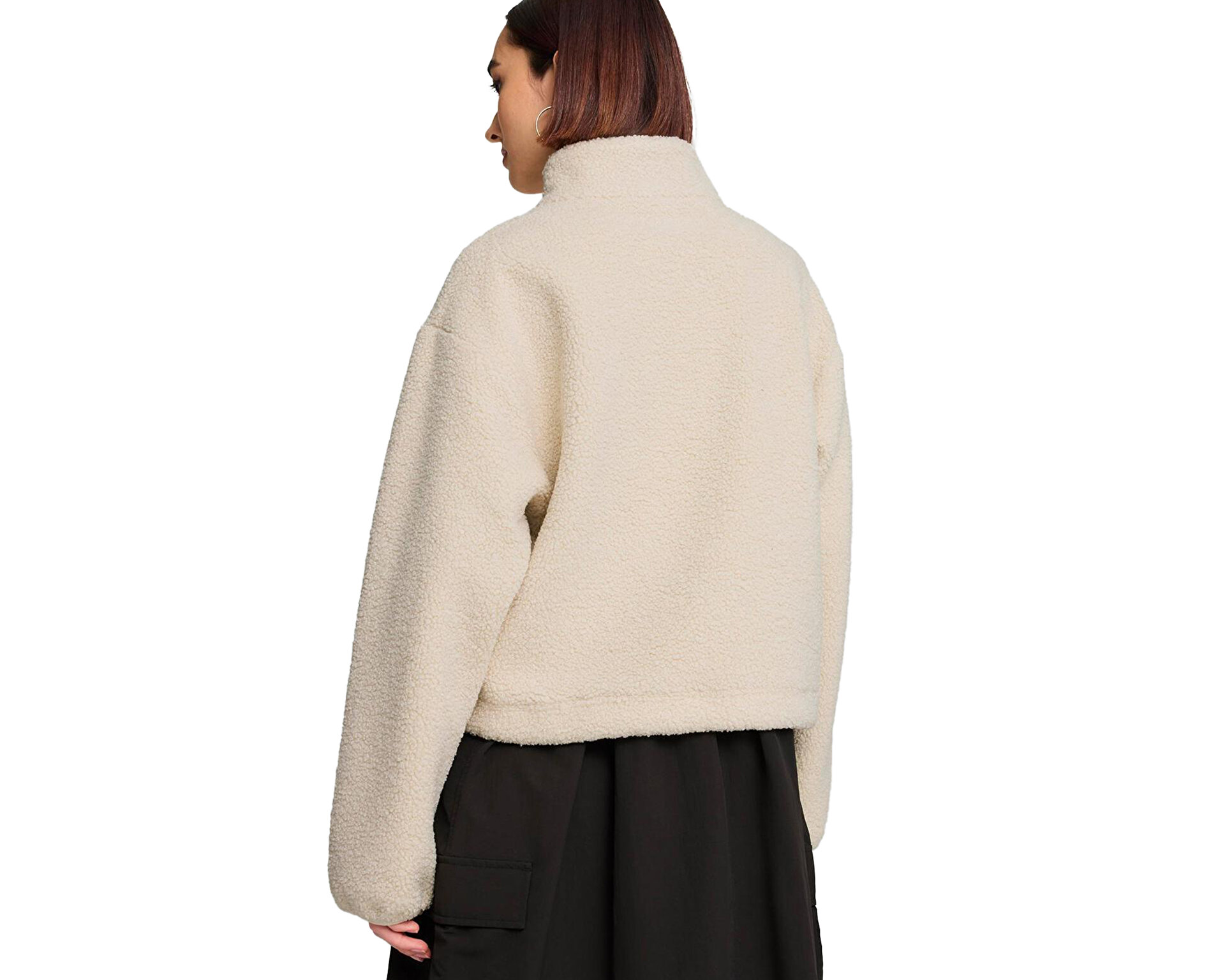 Puma Kadın Classics Winterized Half-Zip Krem 62679687