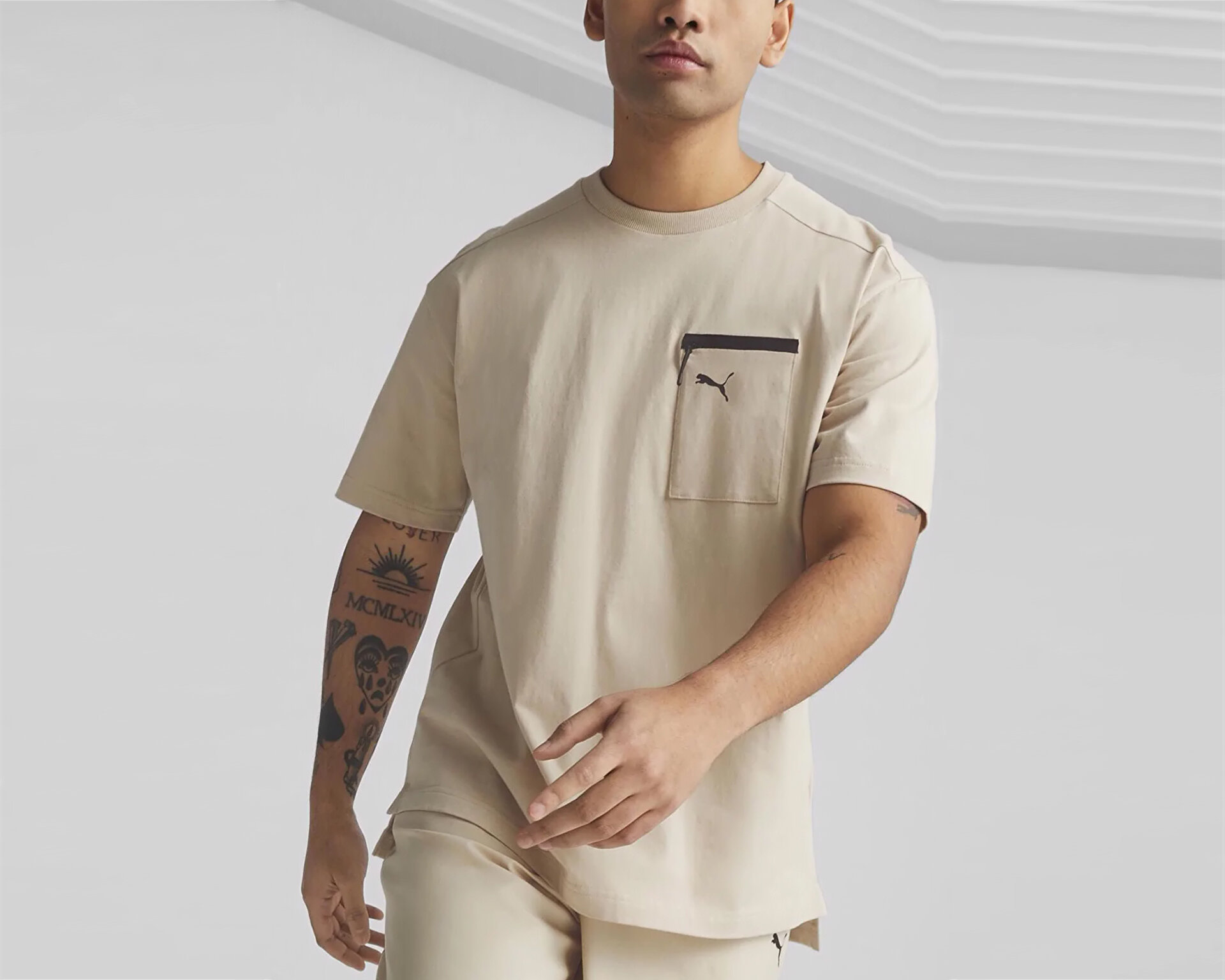 TEA＠　0318 Outlet Erkek Dıckıes Relax Kalıp Siyah Bisiklet Yaka Baskılı T-shirt