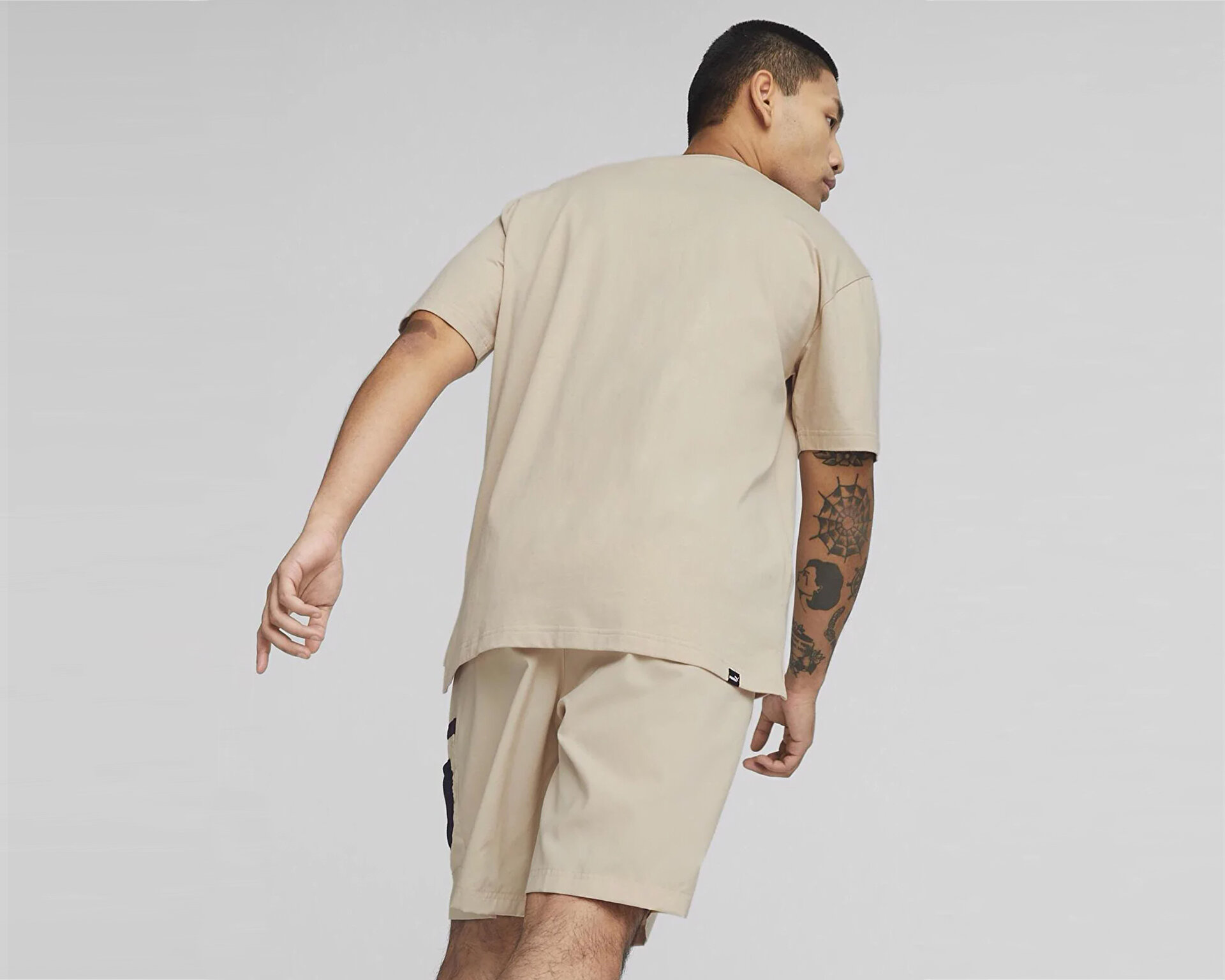 TEA＠　0318 Outlet Erkek Dıckıes Relax Kalıp Siyah Bisiklet Yaka Baskılı T-shirt