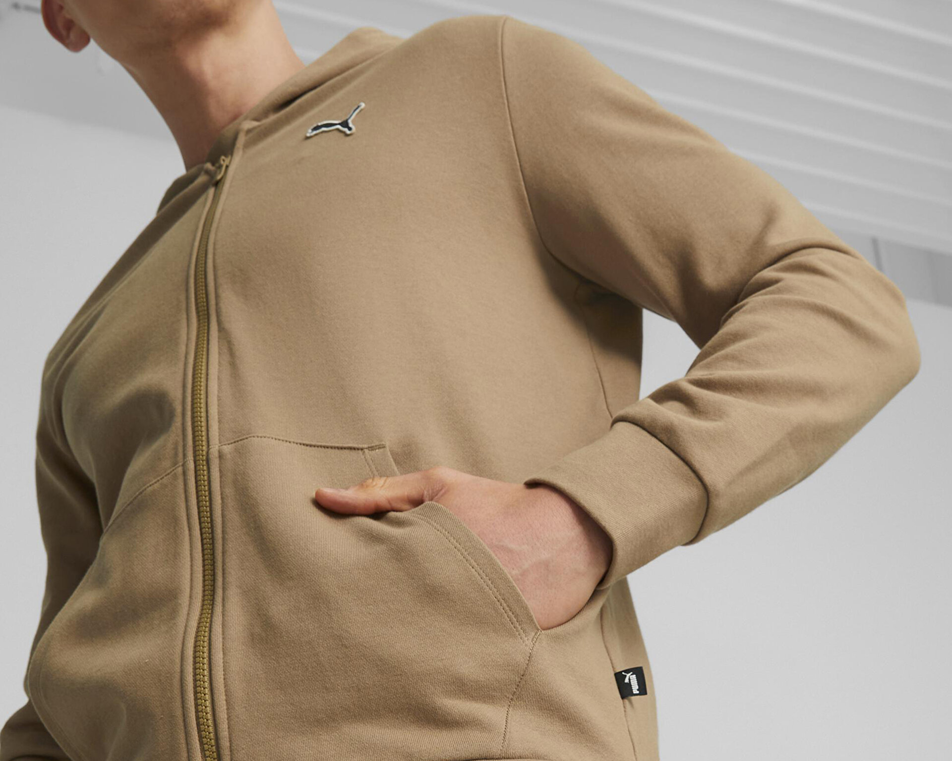 Puma Erkek Better Essentials Full-Zip Hoodie Kahverengi 67597985