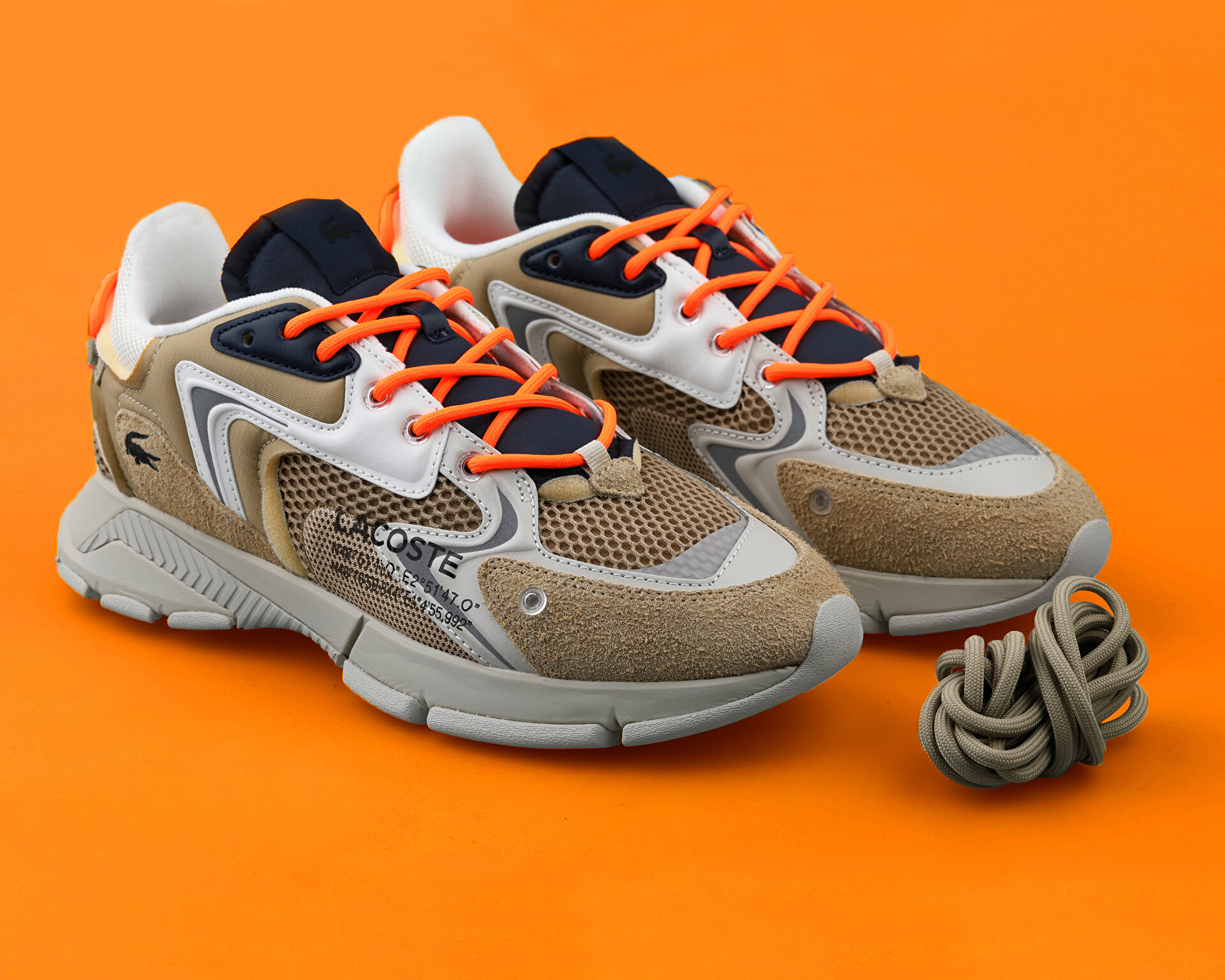 Lacoste Erkek L003 Neo 123 1 Sma Krem 745SMA0001-KN1