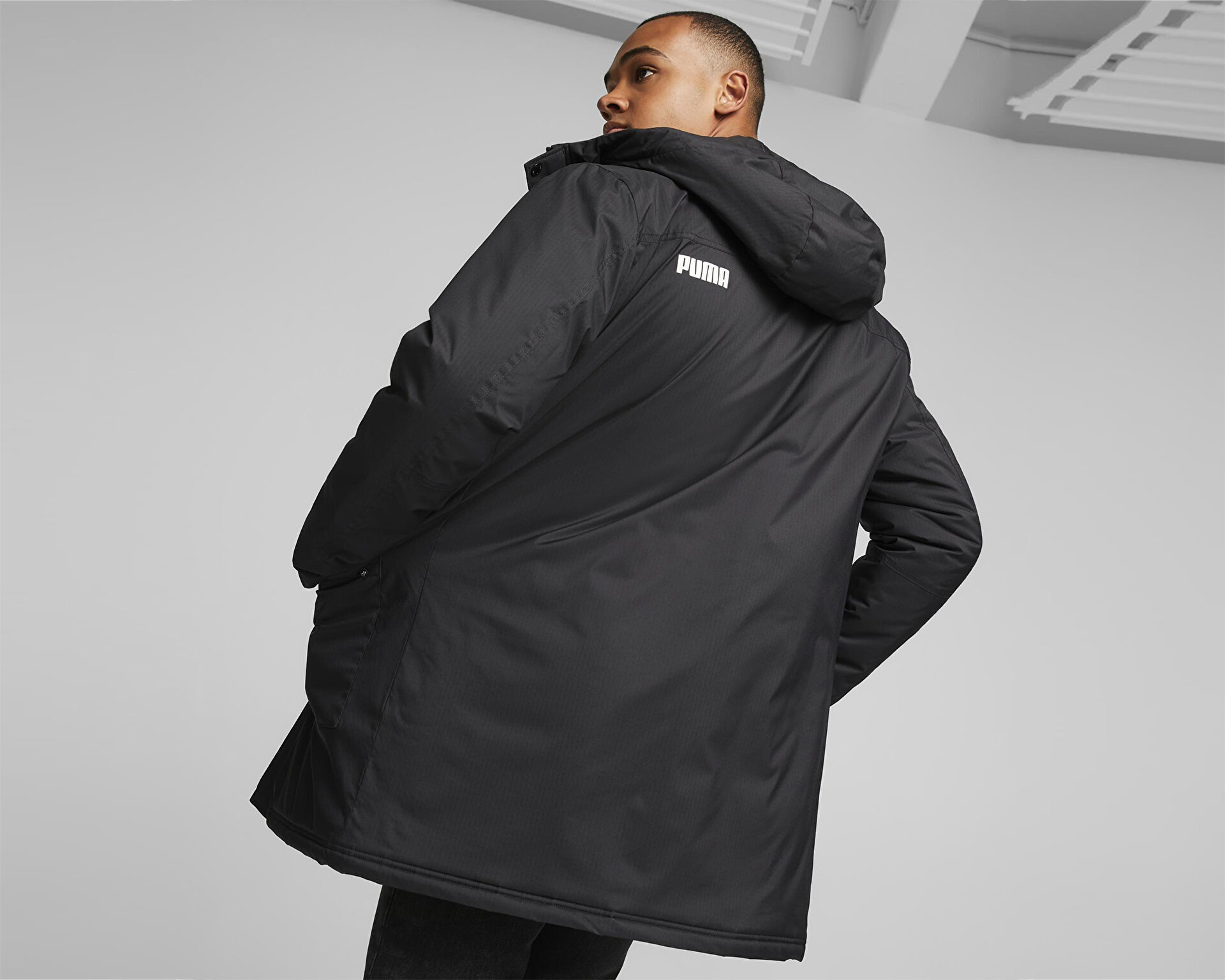 Puma Erkek Padded Hooded Parka Siyah 84931801