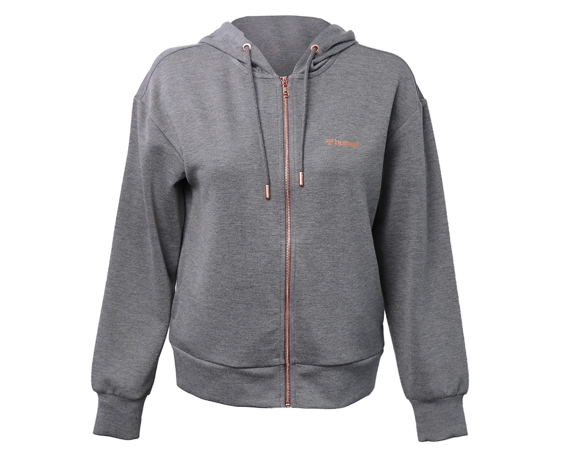 Hummel Kadın Hmlloop Zip Hoodie Gri 921408-2833