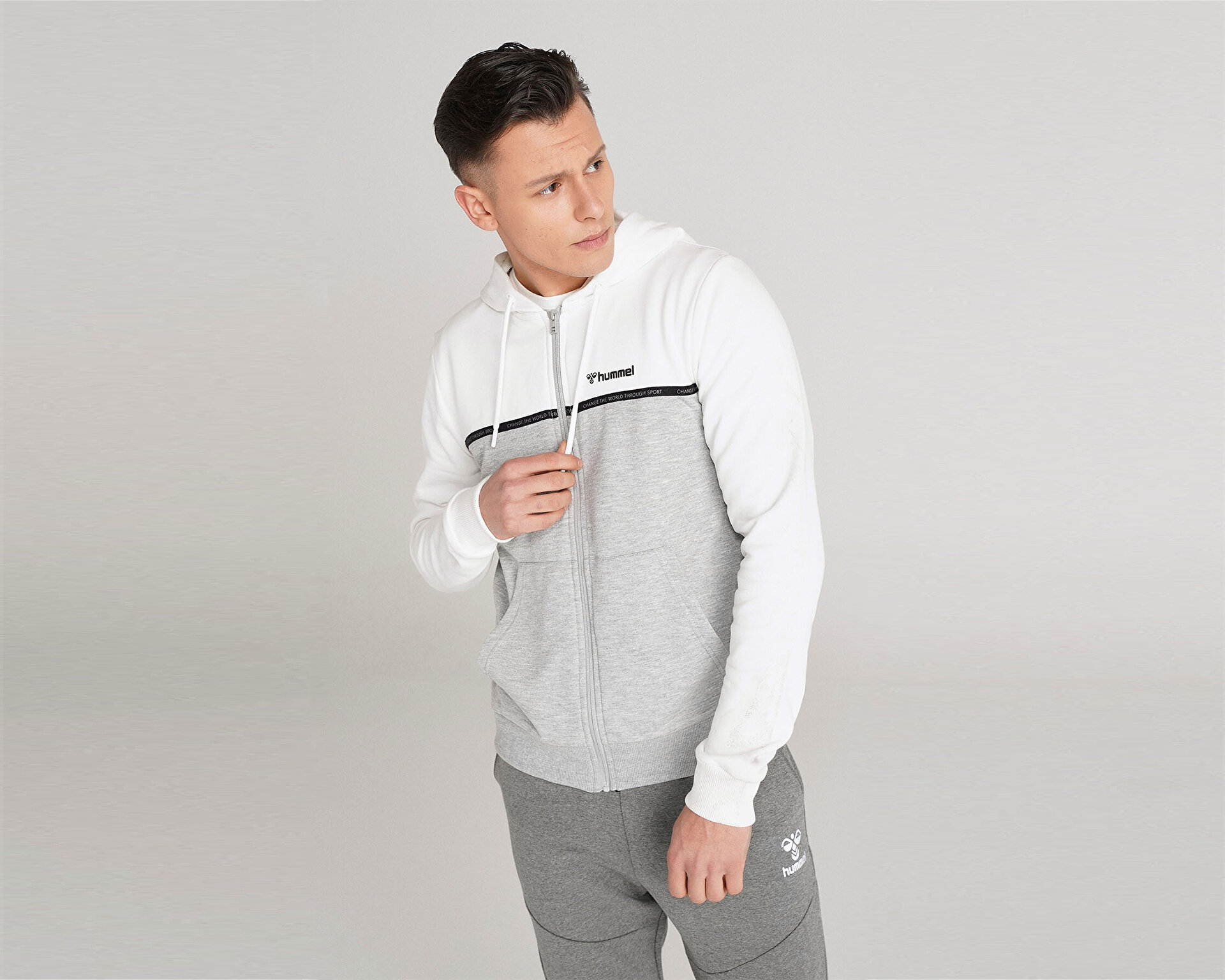 Hummel Erkek Milock Zip Hoodie Gri 921524-9003