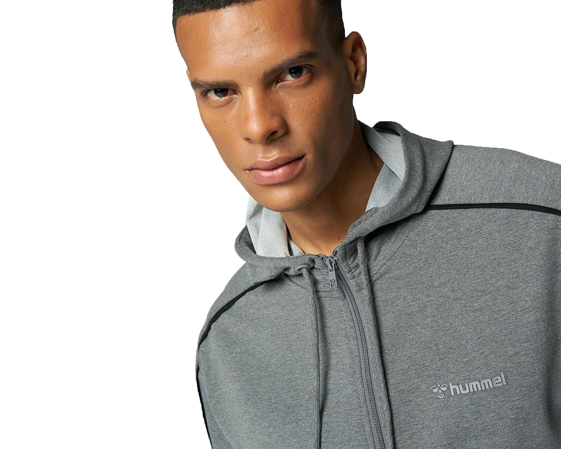 Hummel Erkek Hmlissina Zip Hoodie Gri 921695-2833