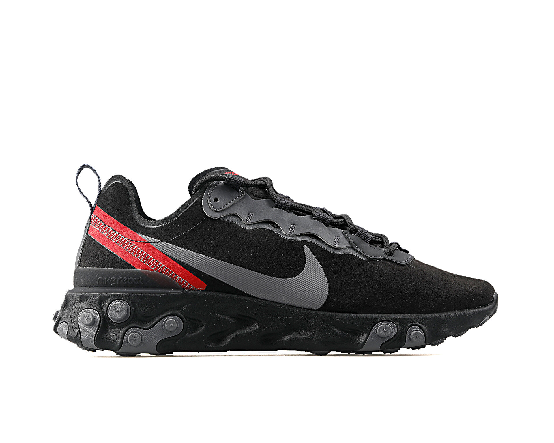 nike react 55 black and red