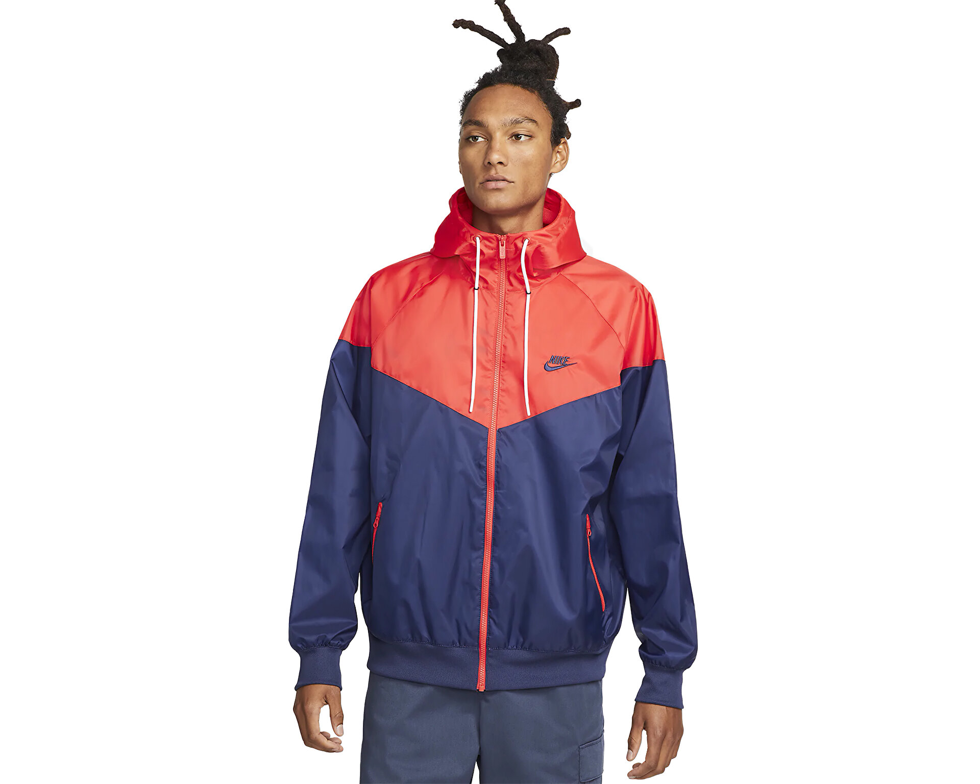 Nike Erkek M Nk Wvn Lnd Wr Hd Jkt Lacivert DA0001-410