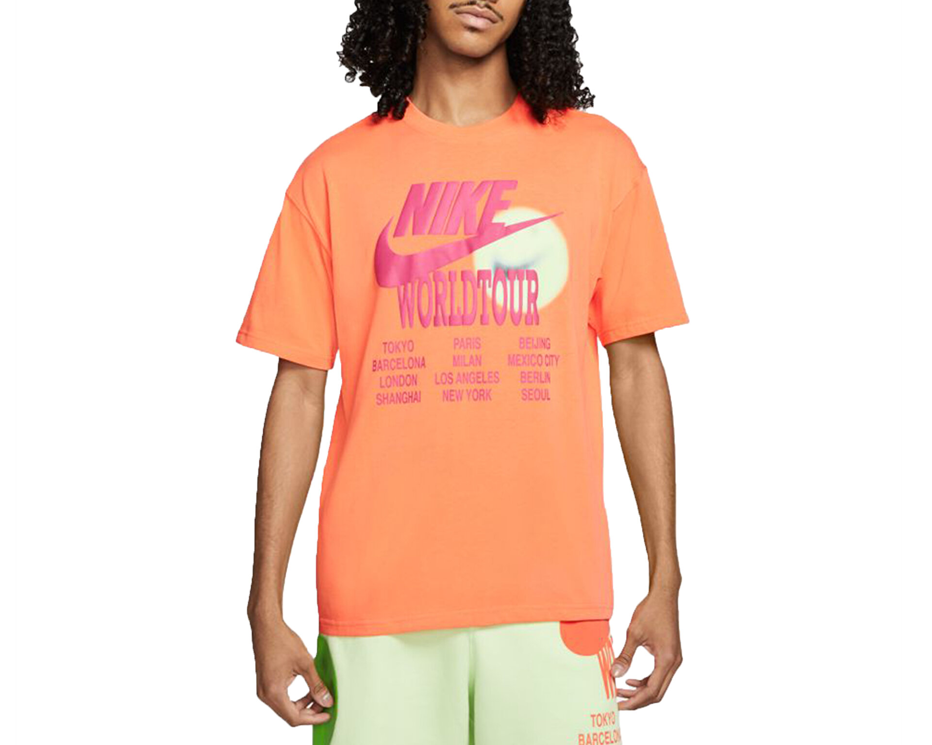 nike world tour t shirt orange