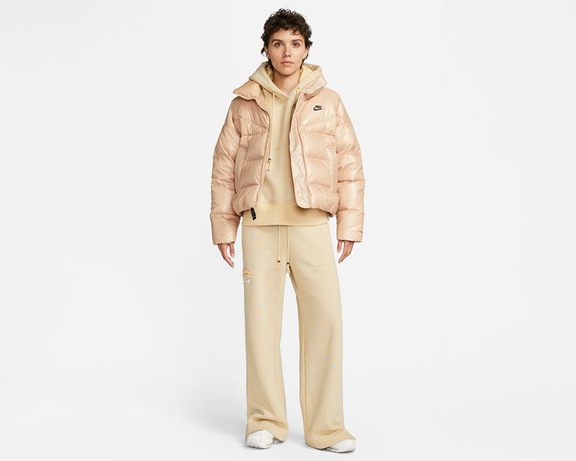 Nike Kadın W Nsw Tf City Jkt Krem DH4079-200