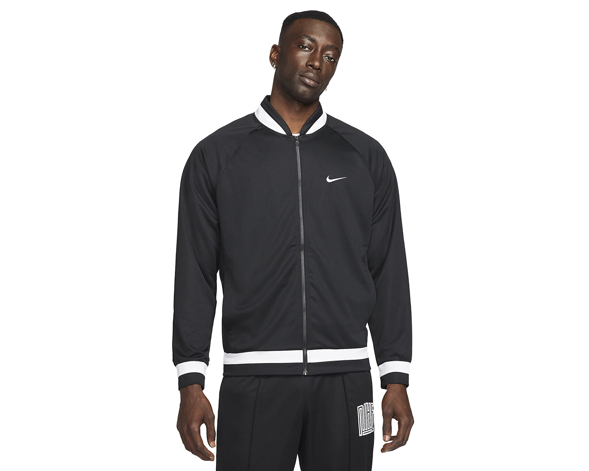 Nike Erkek M Nk Df Jkt Starting Five Siyah DH7116-011