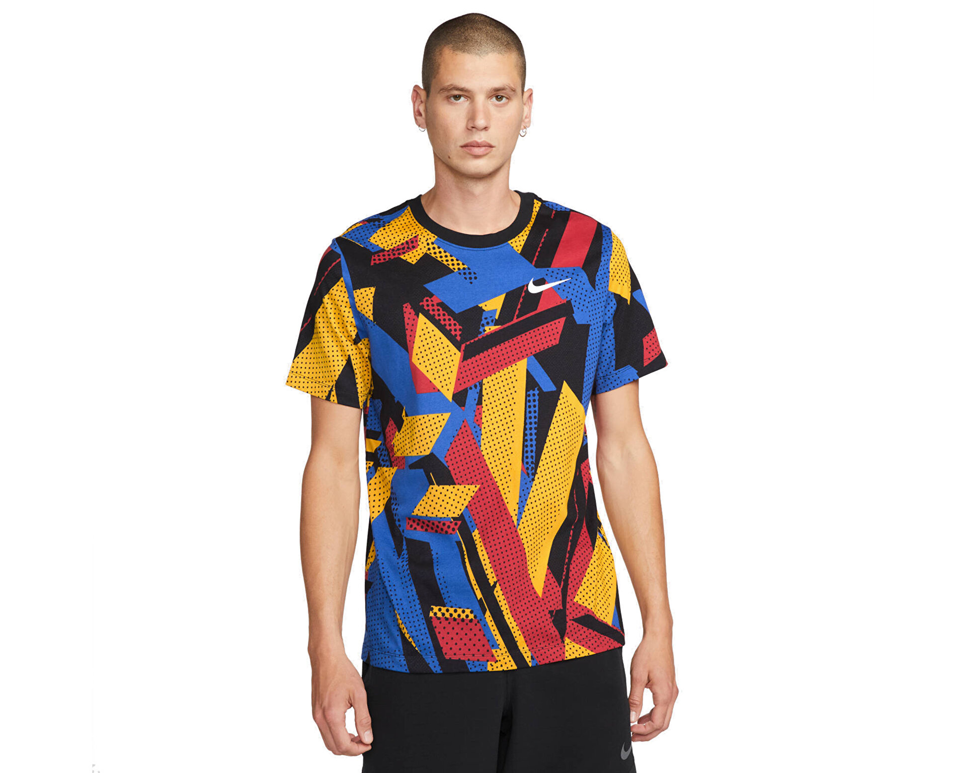 Nike Erkek M Nk Df Tee Su Print Çok Renkli DM6253-405