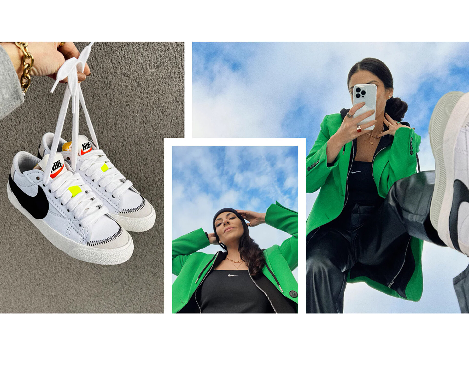 W Blazer Low '77 Jumbo Kadın Nike Beyaz Kadın Günlük Ayakkabı