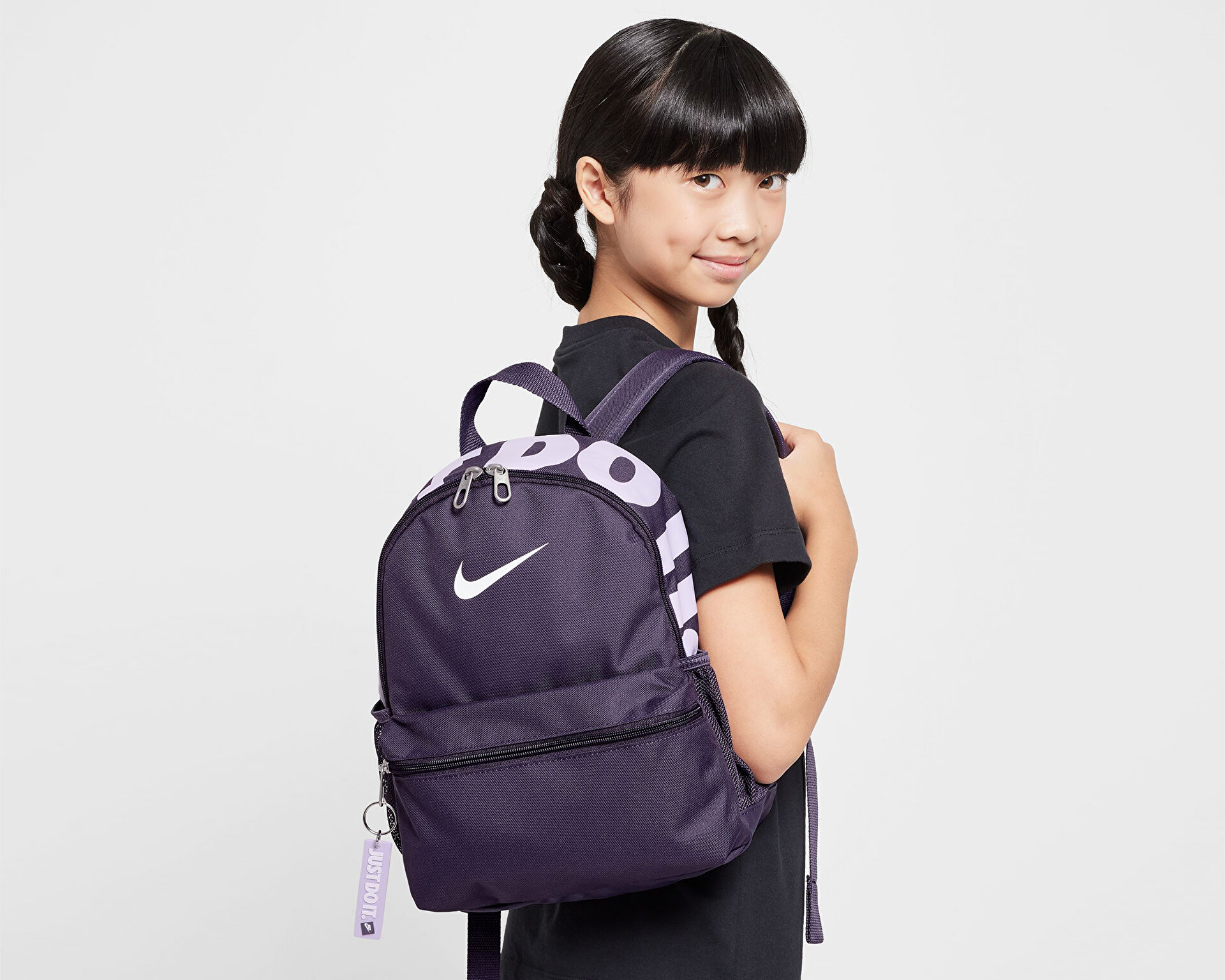 purple nike mini backpack