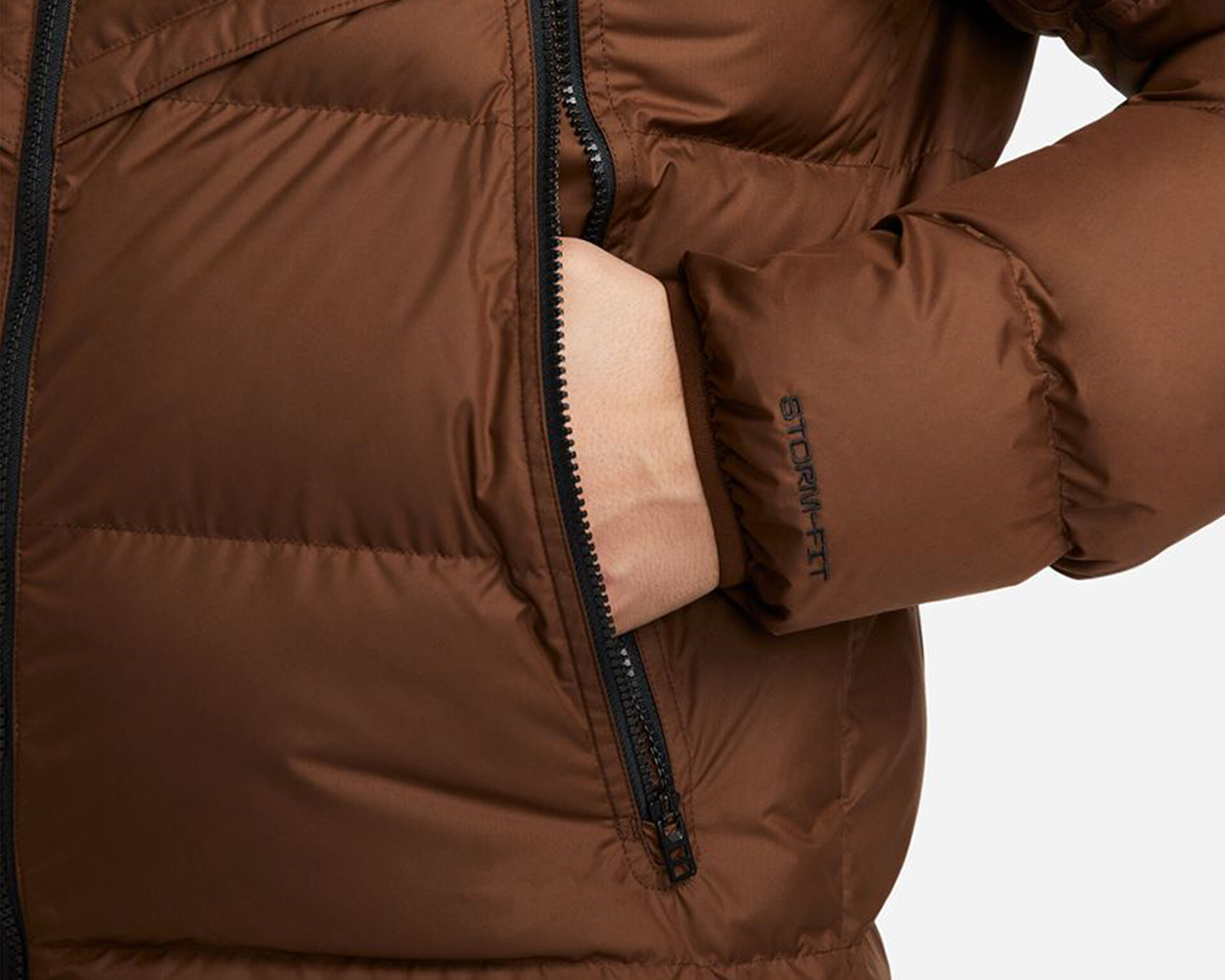 Nike Erkek M Nk Sf Wr Pl Fld Hd Jkt Kahverengi DR9605-259