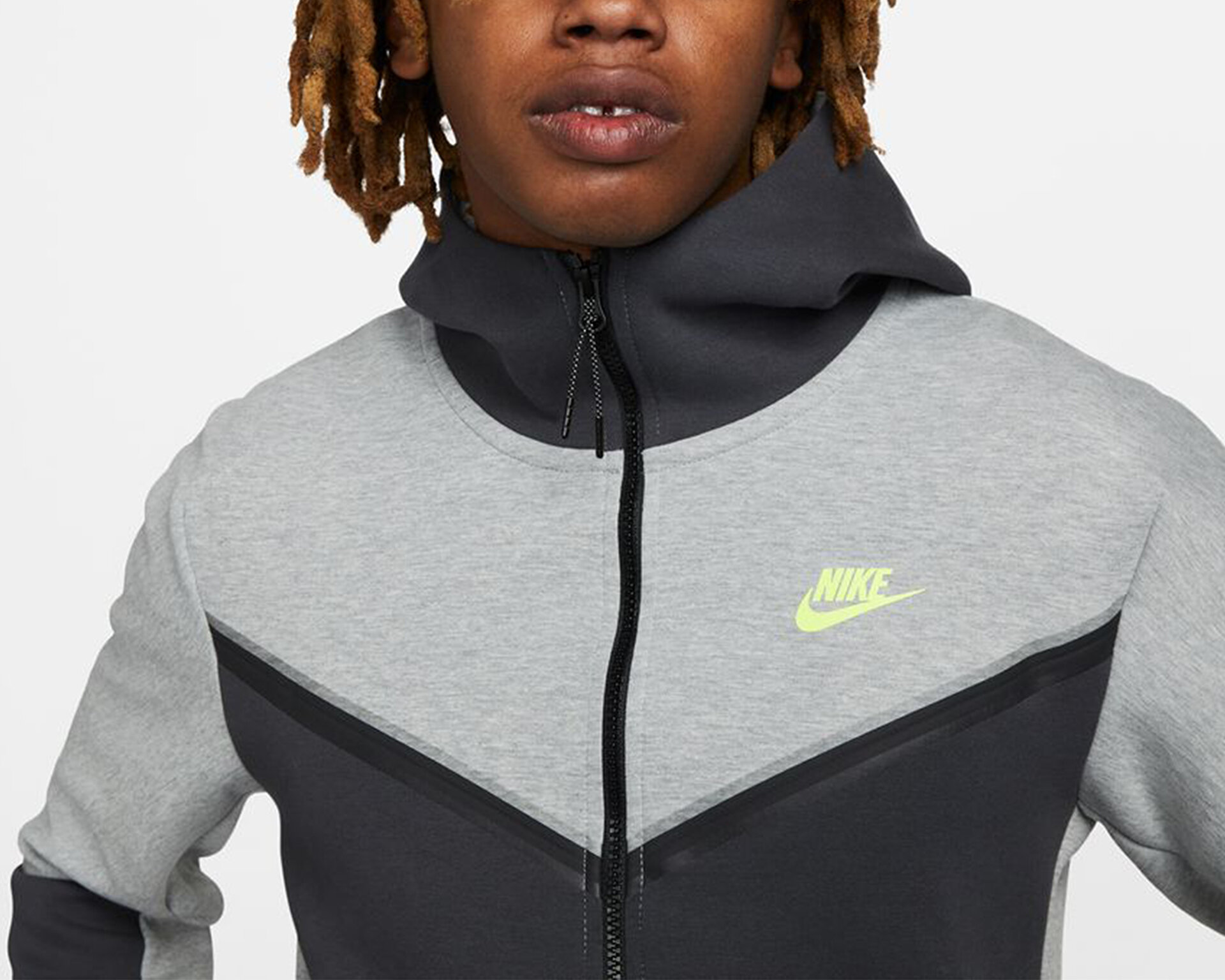 Nike Erkek M Nsw Tch Flc Hoodie Fz Wr Gri DV0537-063