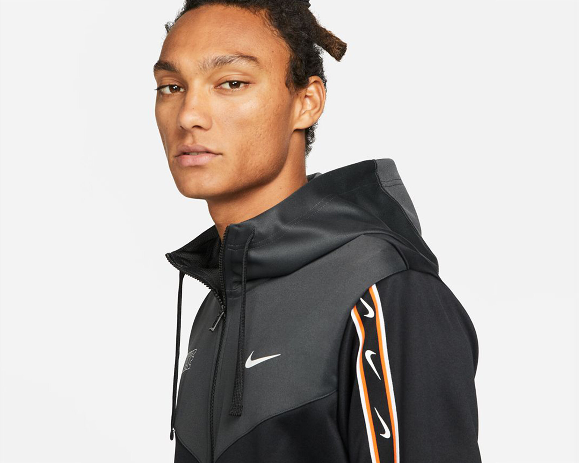 Nike Erkek M Nsw Repeat Sw Pk Fz Hoody Siyah DX2025-010