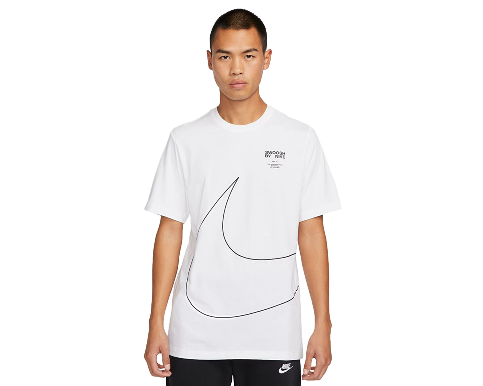 Nike Erkek M Nsw Tee Big Swoosh 2 Beyaz DZ2883-100