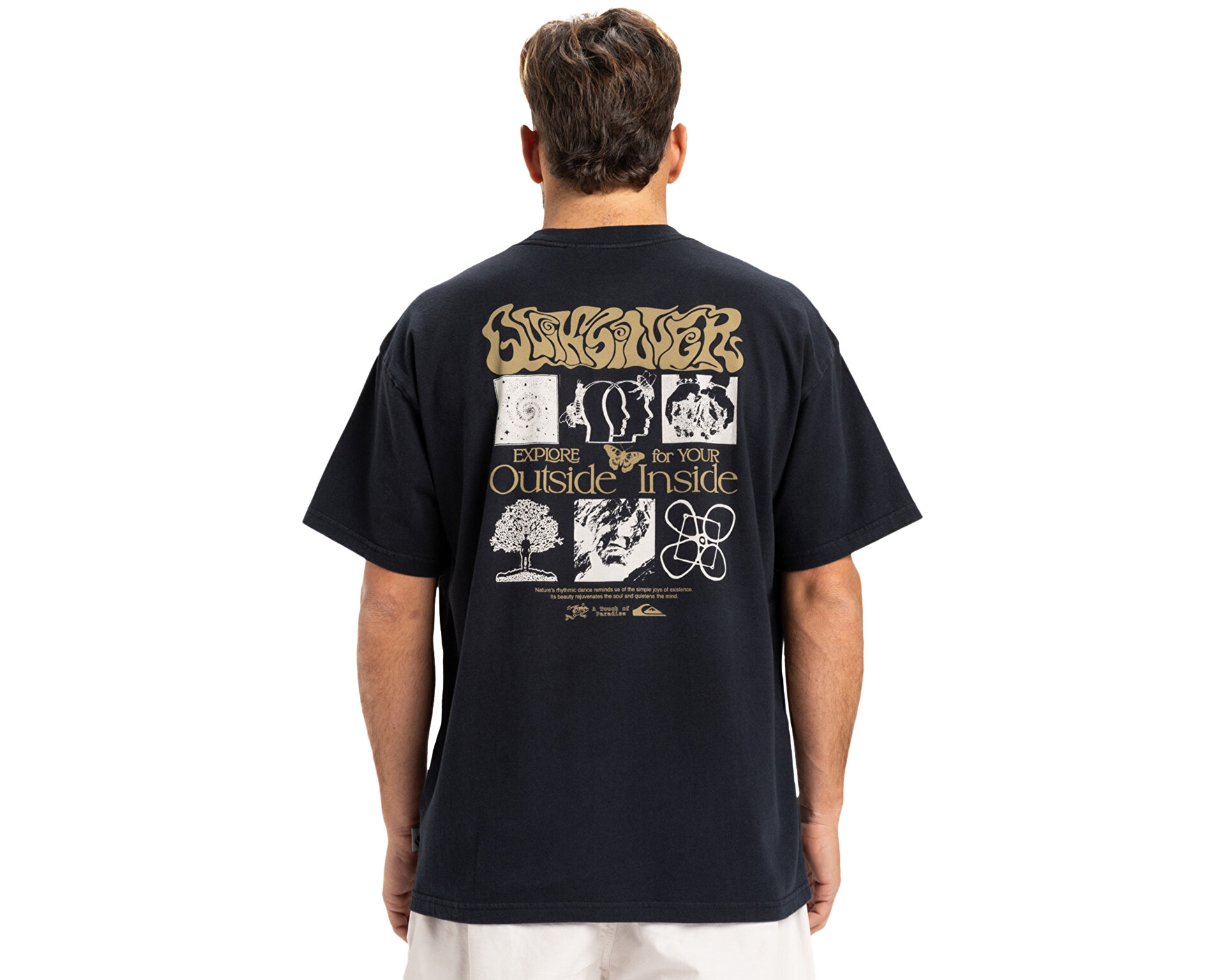 QUIKSILVER Erkek HW OUTSIDE INSIDE SS Siyah EQYZT08032-KVJ0