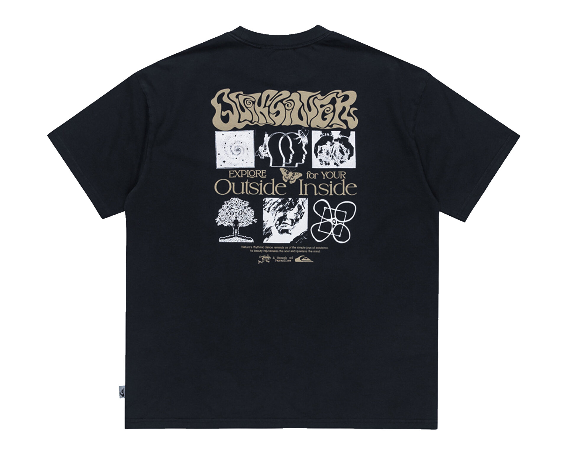 QUIKSILVER Erkek HW OUTSIDE INSIDE SS Siyah EQYZT08032-KVJ0