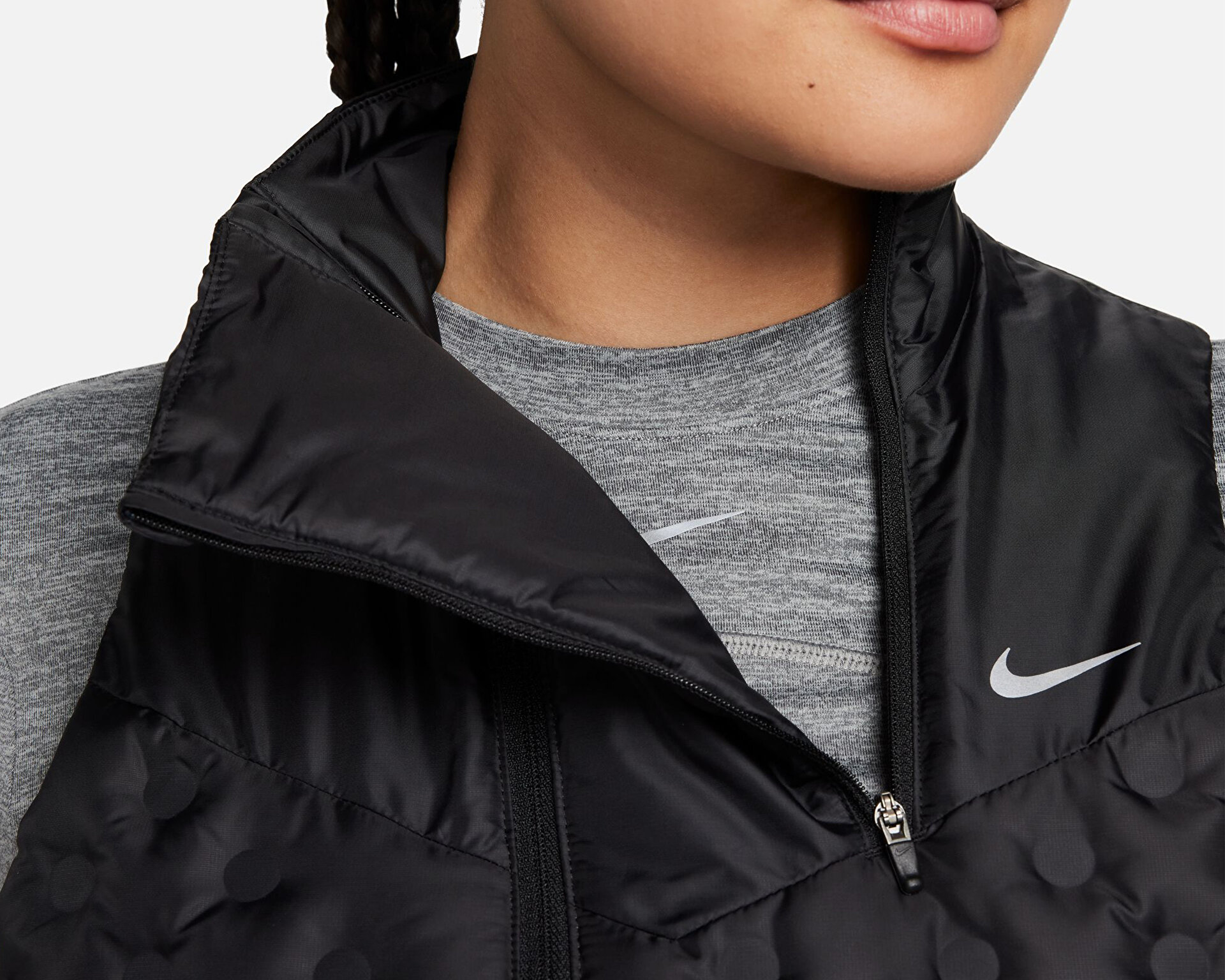 Nike Erkek W Nk Tfadv Rpl Aeroloft Vest Siyah FB7606-010