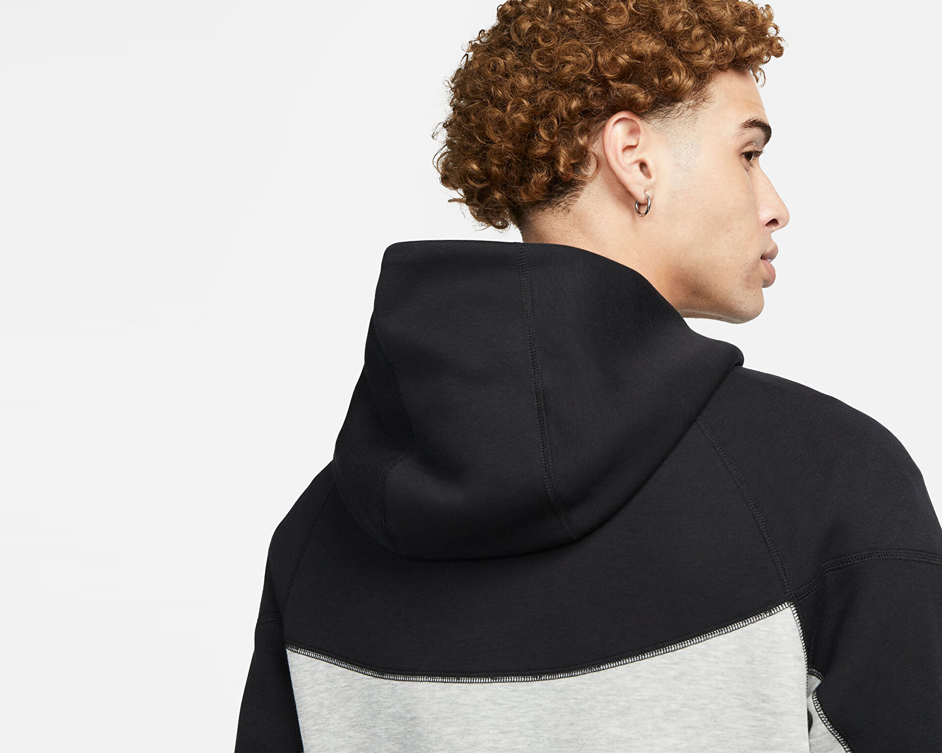 Nike Erkek M Nk Tch Flc Fz Wr Hoodie Gri FB7921-064