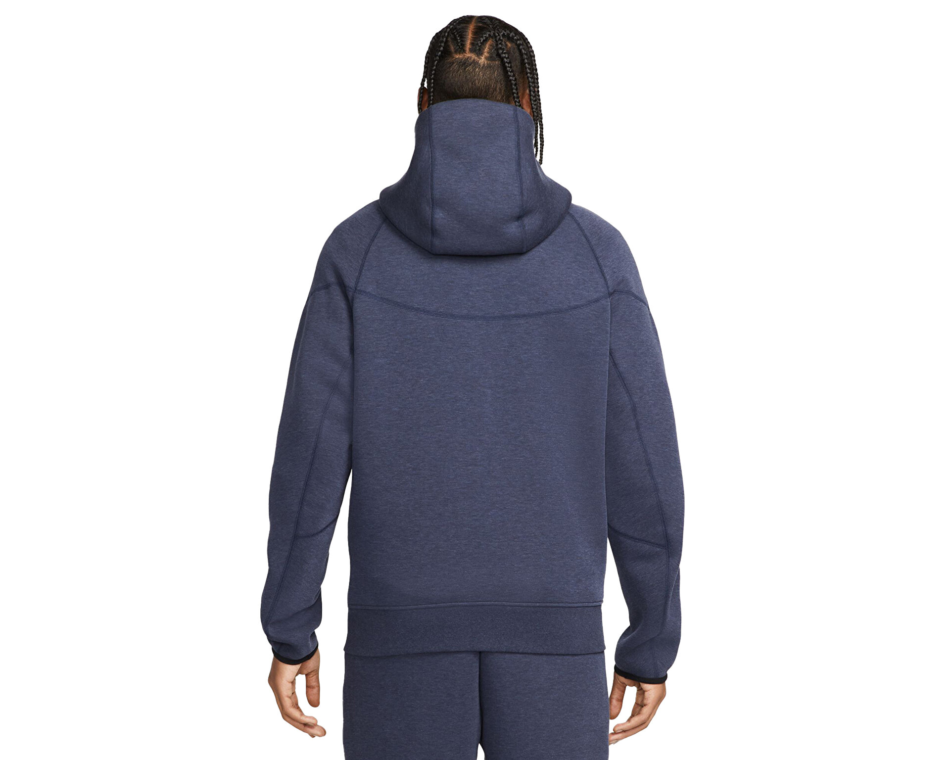 Nike Erkek M Nk Tch Flc Fz Wr Hoodie Mavi FB7921-473
