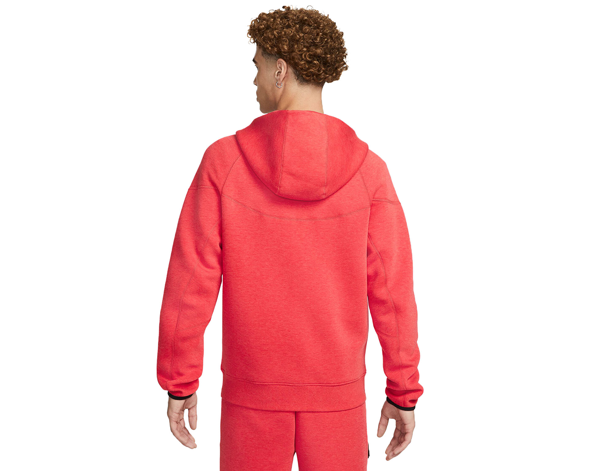 Nike Erkek M Nk Tch Flc Fz Wr Hoodie Kırmızı FB7921-672